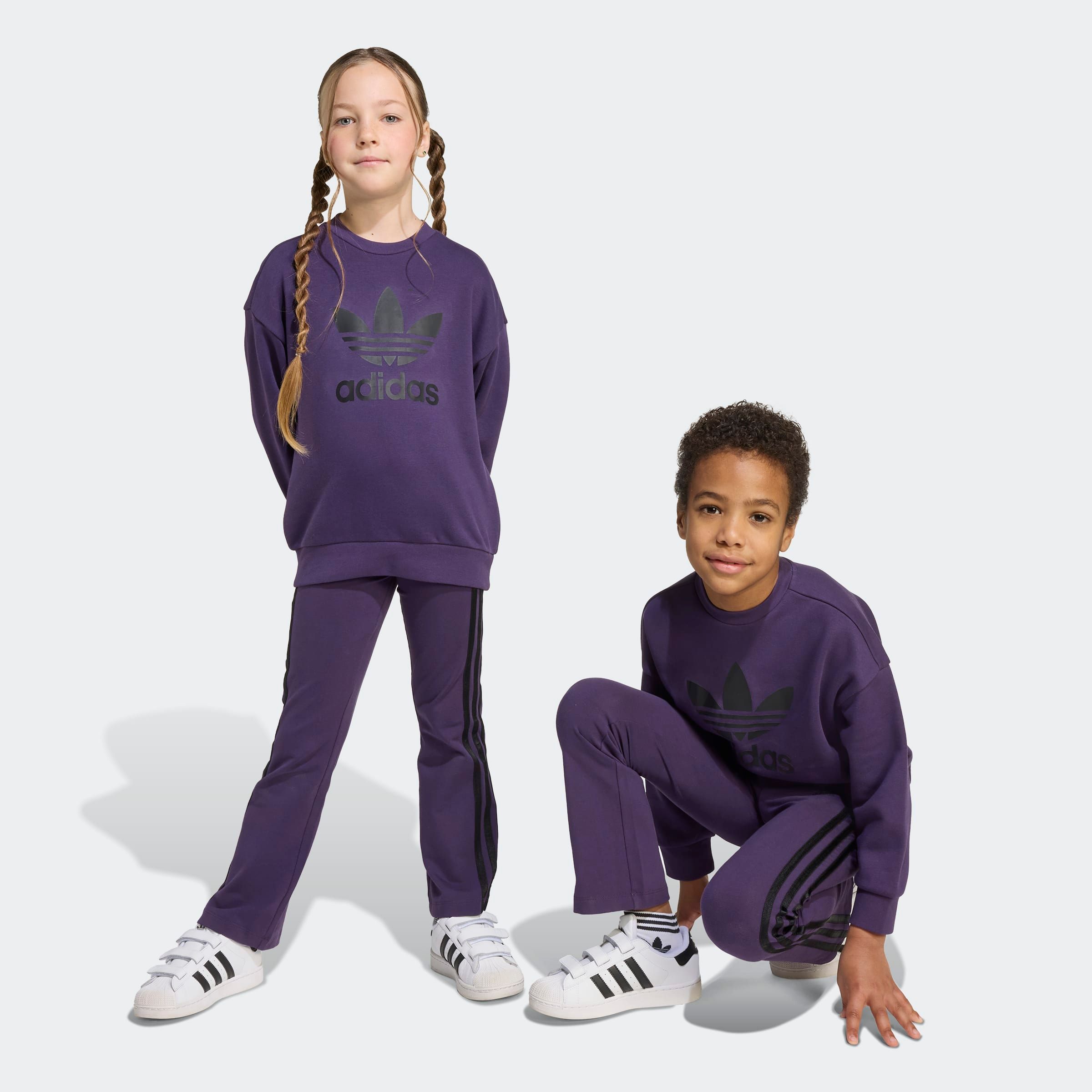 adidas Originals "LOOSE CREW FLARED KIDS LEGGINGS SET" 2 Stk.