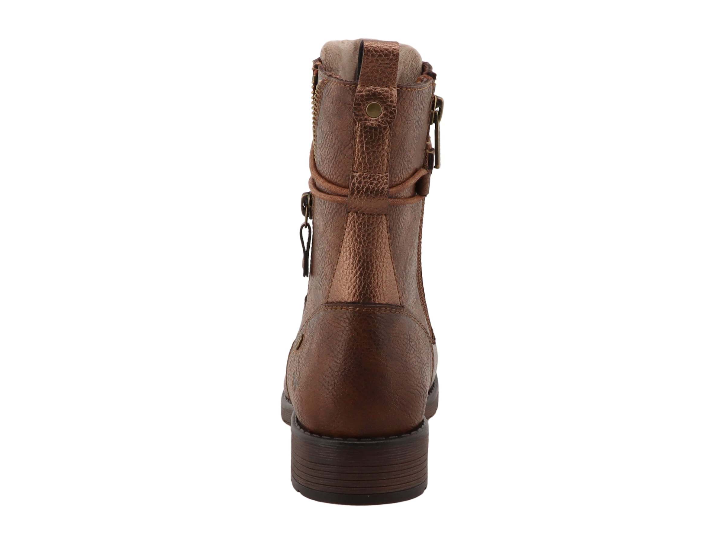 Mustang Shoes Winterboots »Stiefel«  Blockabsatz, Schnürstiefelette mit schaftumwickelenden Schnürsenkln