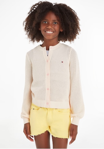 TOMMY HILFIGER Megztinis »CROCHET CARDIGAN« su Knopfl...