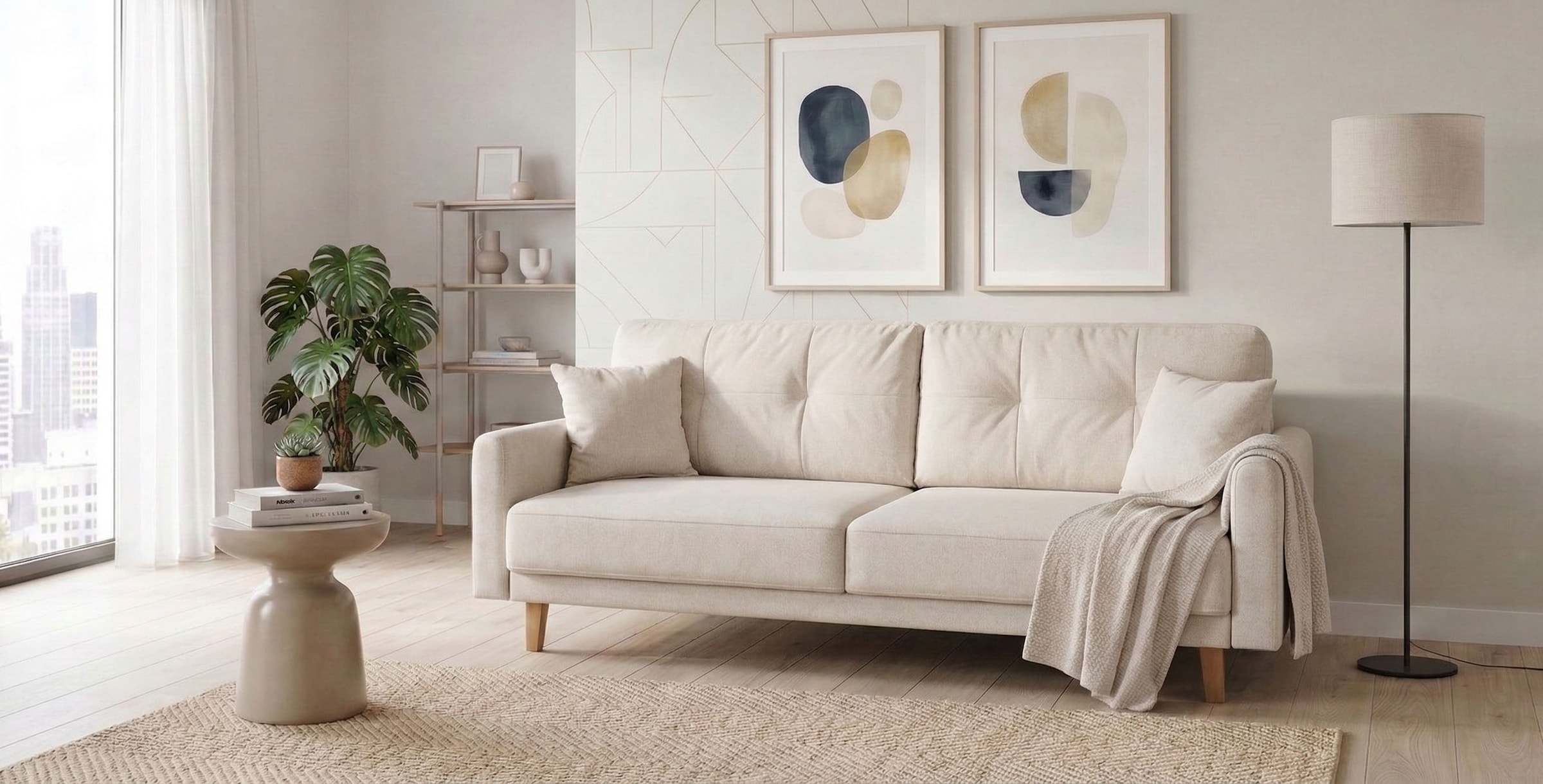OTTO home 3-Sitzer "TRIPLO optionale Schlafsofa mit Bettkasten, Maße B/T/H: 215/100/89 cm" Wahlweise Bettfunktion - Liegefläche 145x191 cm, Rücken-, Zierkissen