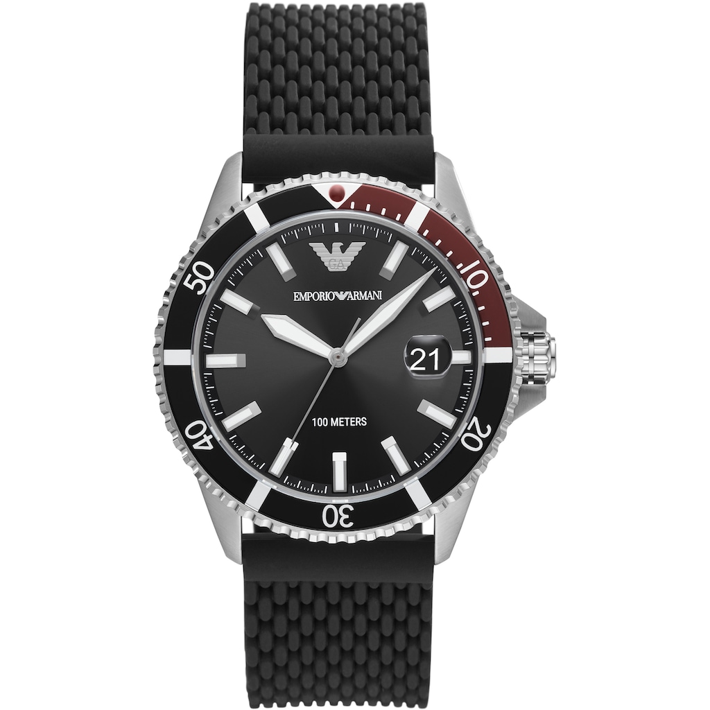 Emporio Armani Quarzuhr »AR11341«, Armbanduhr, Herrenuhr, Datum, analog