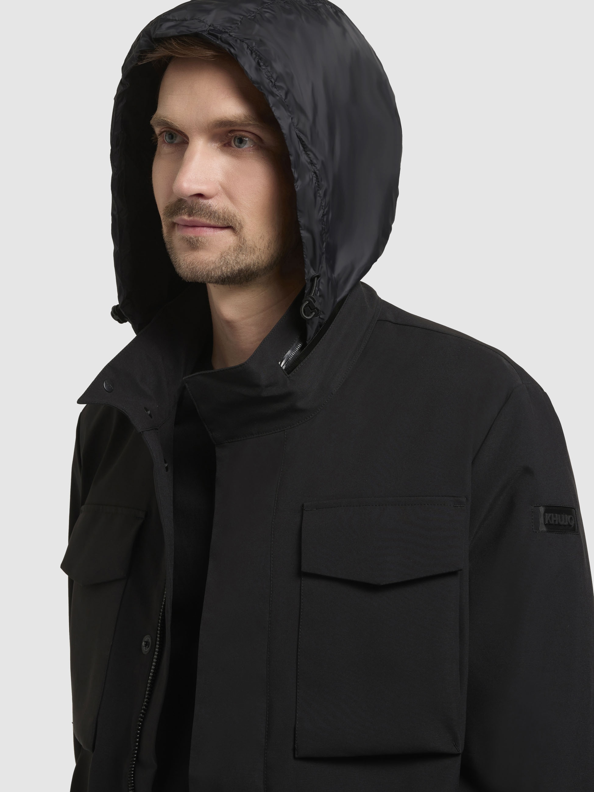 khujo Fieldjacket »ARLO«, mit Kapuze