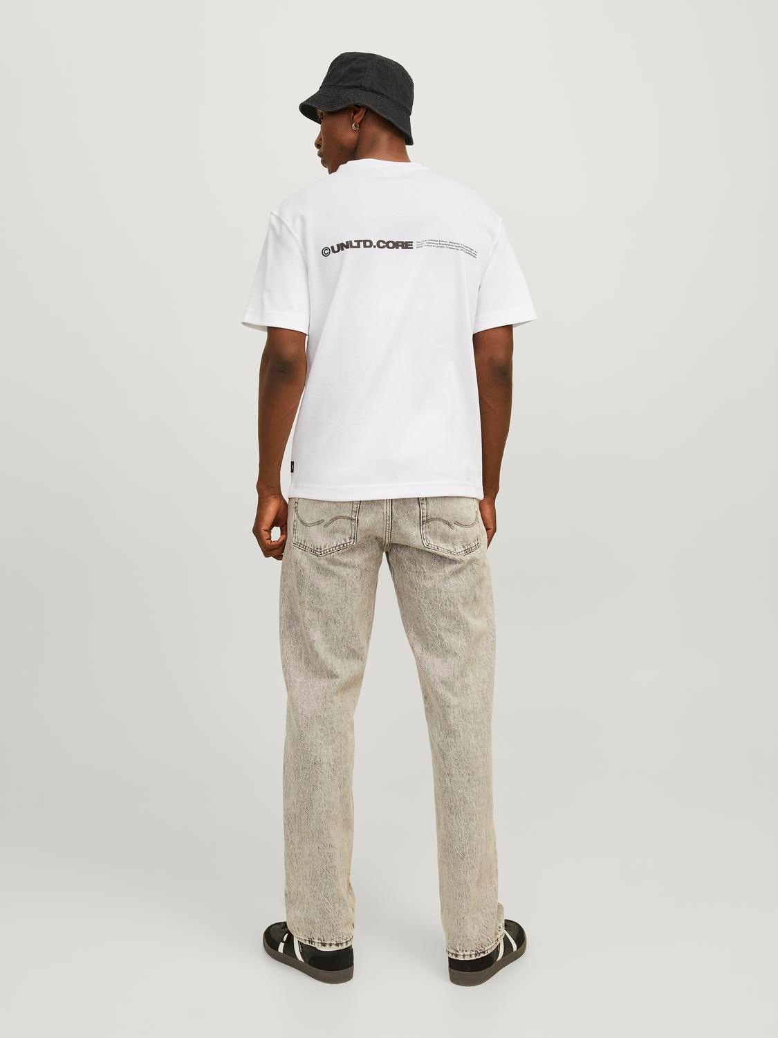 Jack & Jones Rundhalsshirt »JCOAERO PRINT TEE SS CREW NECK NOOS«