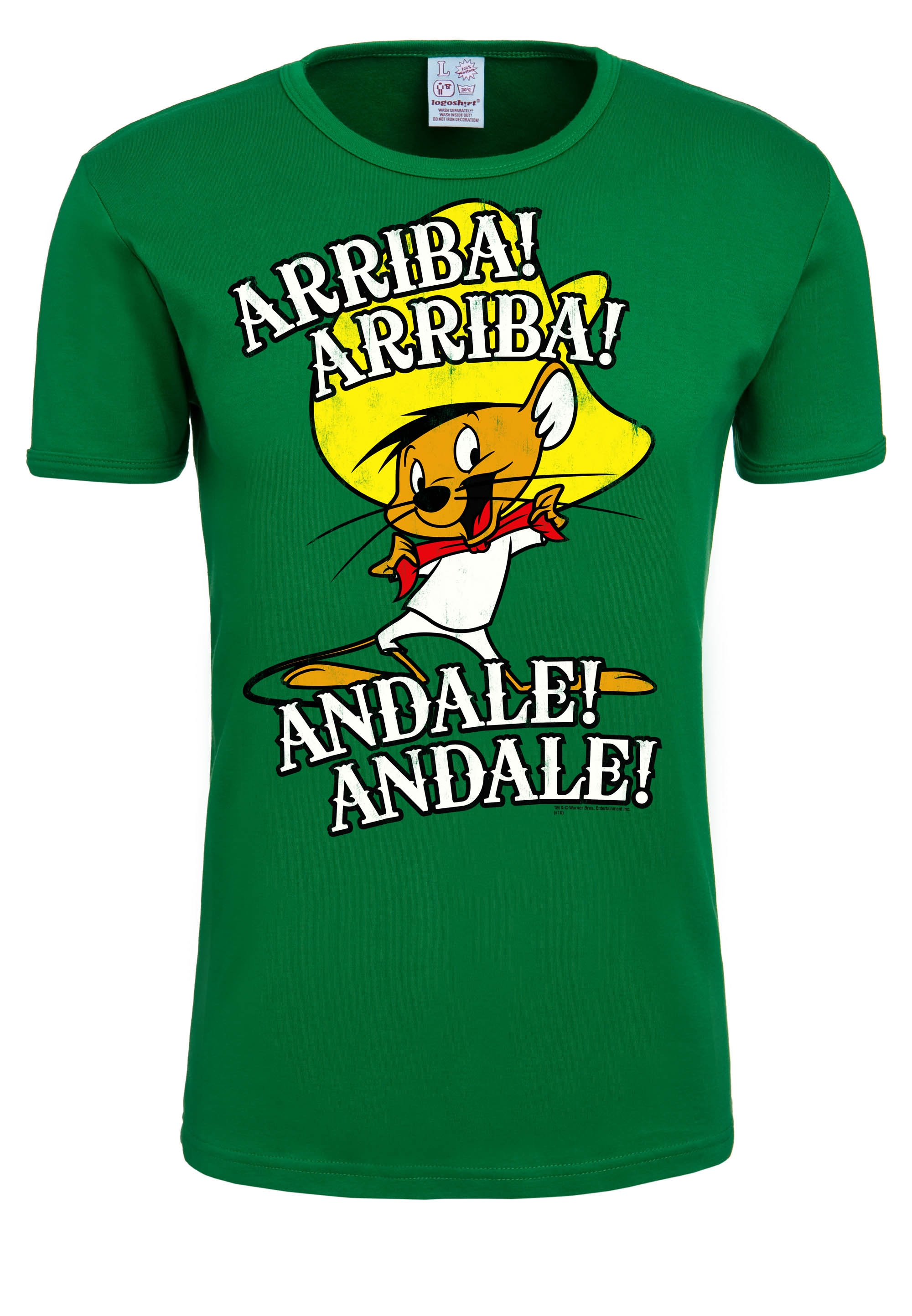 LOGOSHIRT T-Shirt »Looney Tunes - Arriba! Andale!«, mit Speedy Gonzales Aufdruck