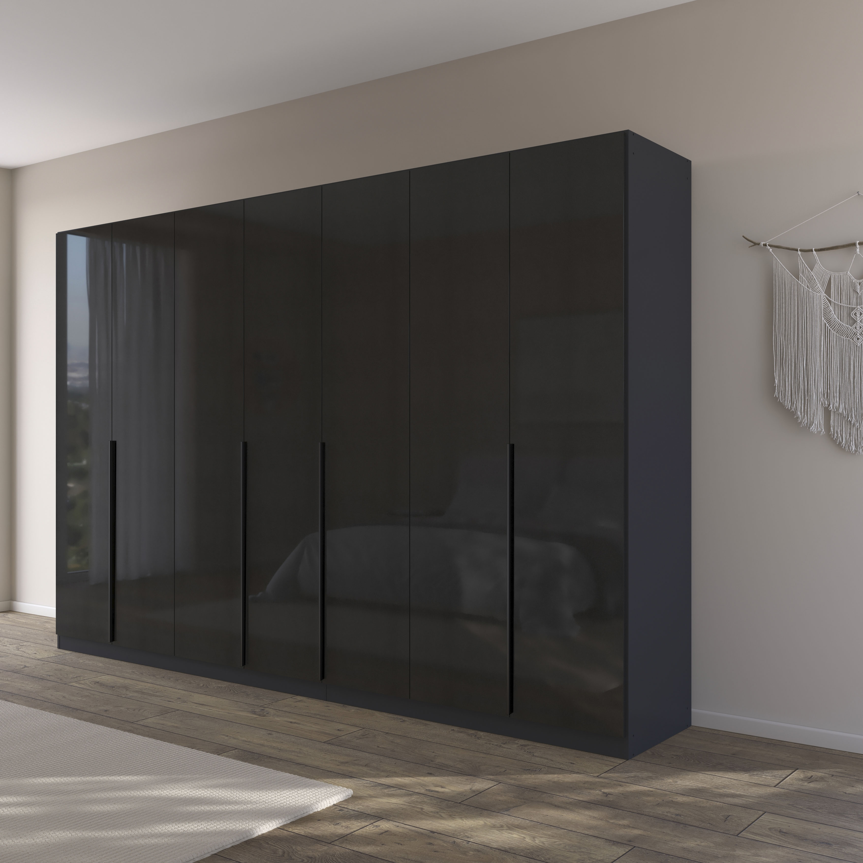 OTTO home Drehtürenschrank "AGORDO" in zwei Griff-Farben, Breiten 91-405 cm, Dekor- oder Hochglanzfront, in 8 Breiten & 2 Höhen, MADE IN GERMANY