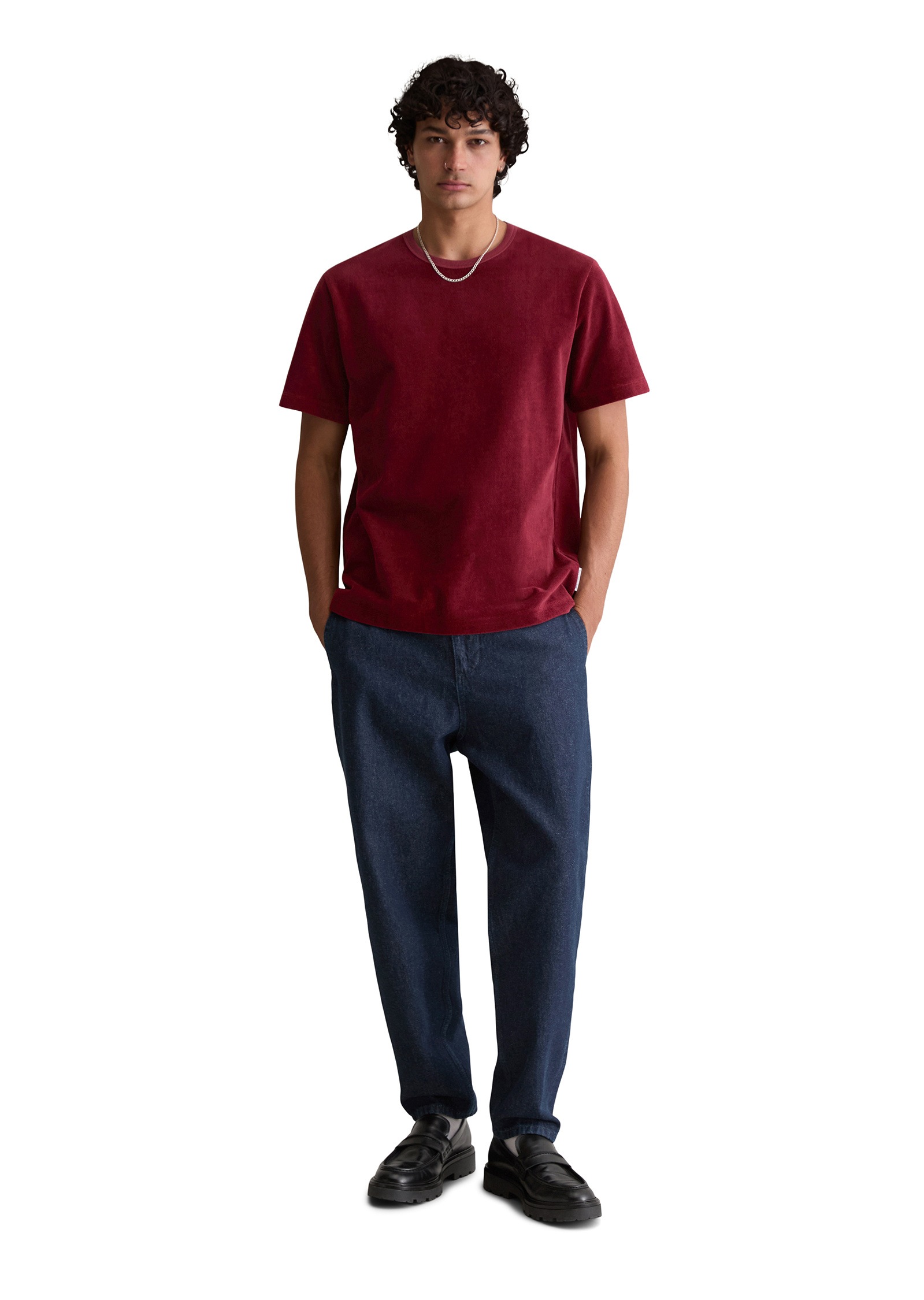 Marc O'Polo DENIM T-Shirt »aus softem Frottee-Cord«