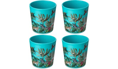 Kinderbecher »CONNECT CUP S JUNGLE«, (Set, 4 tlg., 4x Becher 190ml)