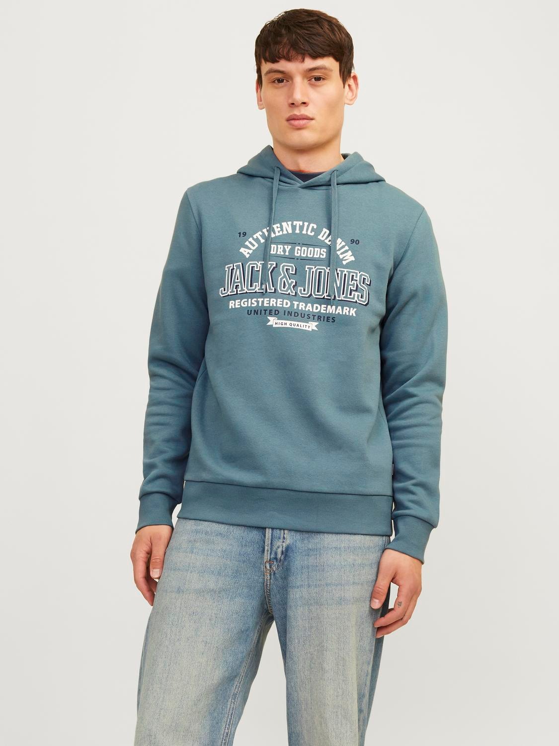 Jack & Jones Kapuzensweatshirt "JJELOGO SWEAT HOOD 2 COL 24/25 NOOS", mit L günstig online kaufen