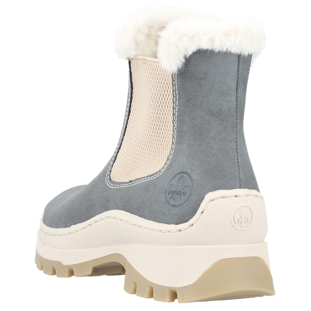 Rieker Winterstiefelette, mit Fellimitat-Besatz