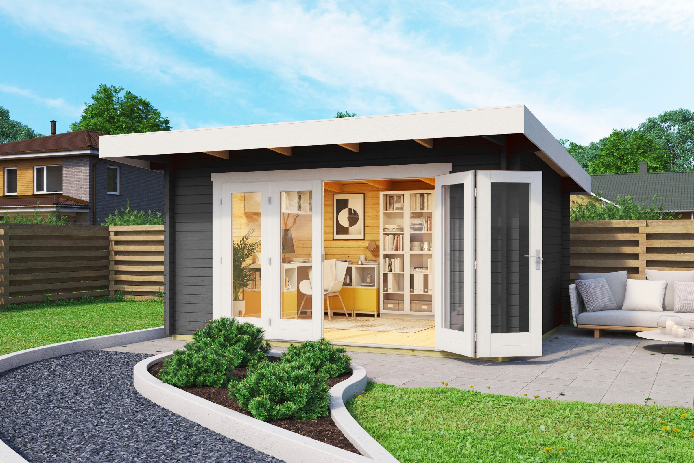 LASITA MAJA Gartenhaus »SUSSEX«, (Set, inkl. Fussbodenbretter zum verlegen)