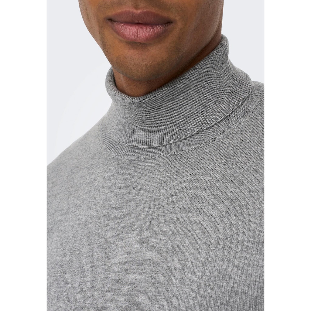 ONLY & SONS Rollkragenpullover »WYLER LIFE ROLL NECK KNIT«