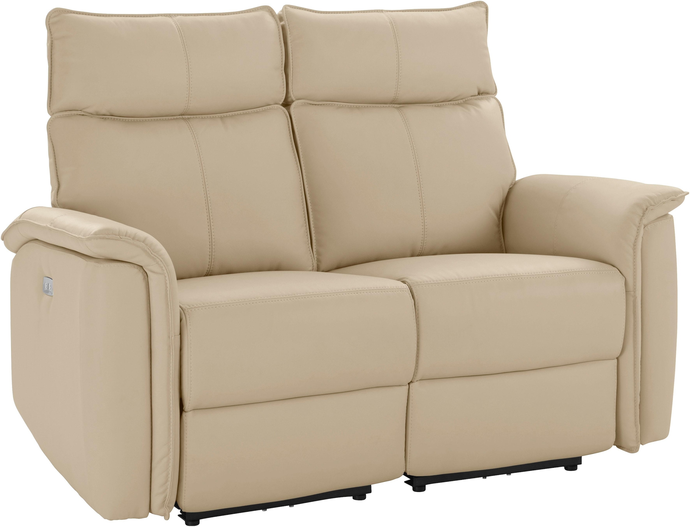 Places of Style 2-Sitzer »Zola«, Sitzkomfort durch elektrische Relaxfunktion, USB-Anschluss, 142 cm