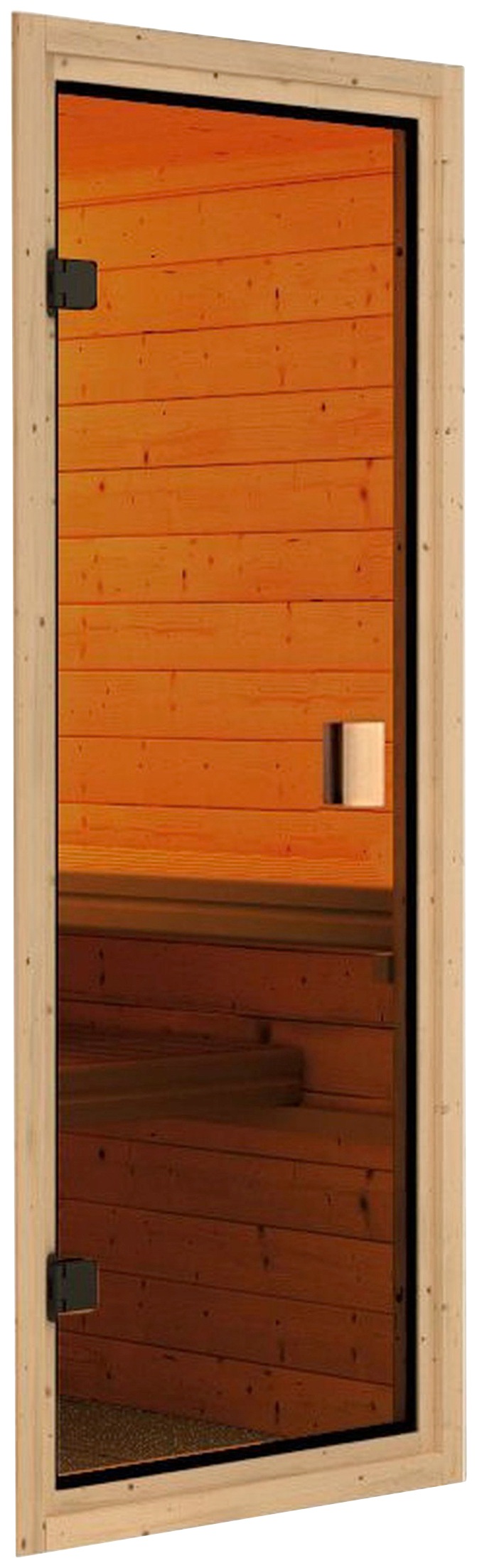 Karibu Sauna »Sanna 2«, 9-kW-Ofen mit externer Steuerung