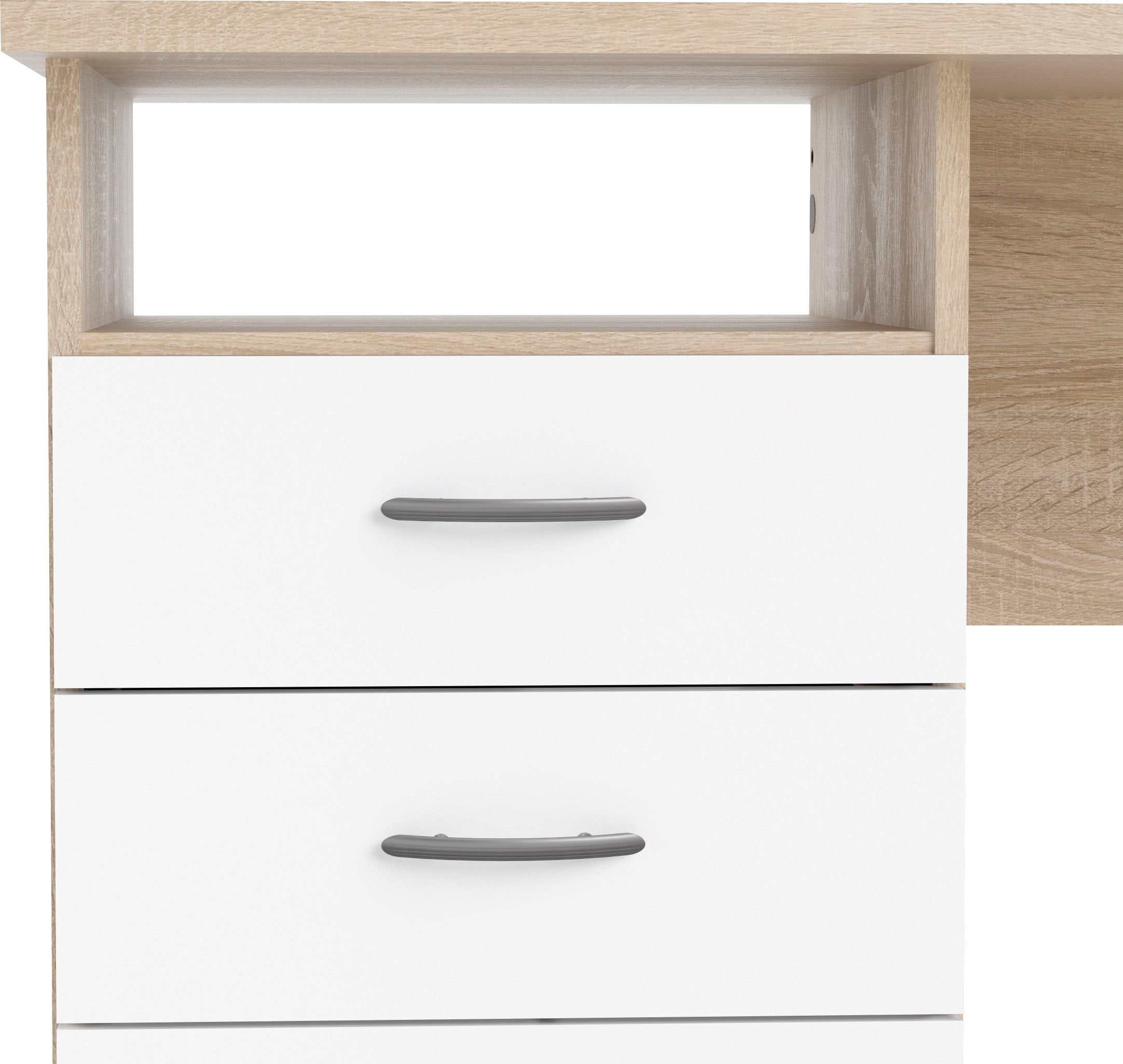 INOSIGN Schreibtisch »Function Plus, Arbeitstisch, Bürotisch«, Computertisch mit 3 Schubladen, Breite 120 cm, Tiefe 48 cm