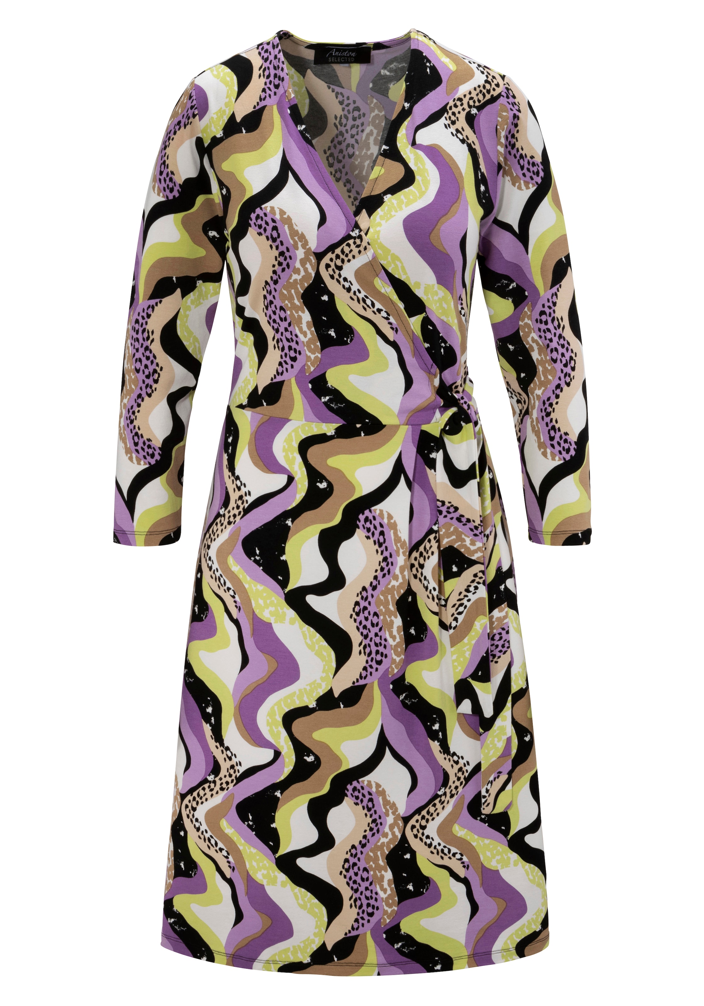 Aniston SELECTED Jerseykleid, mit Bindedetail in der Taille