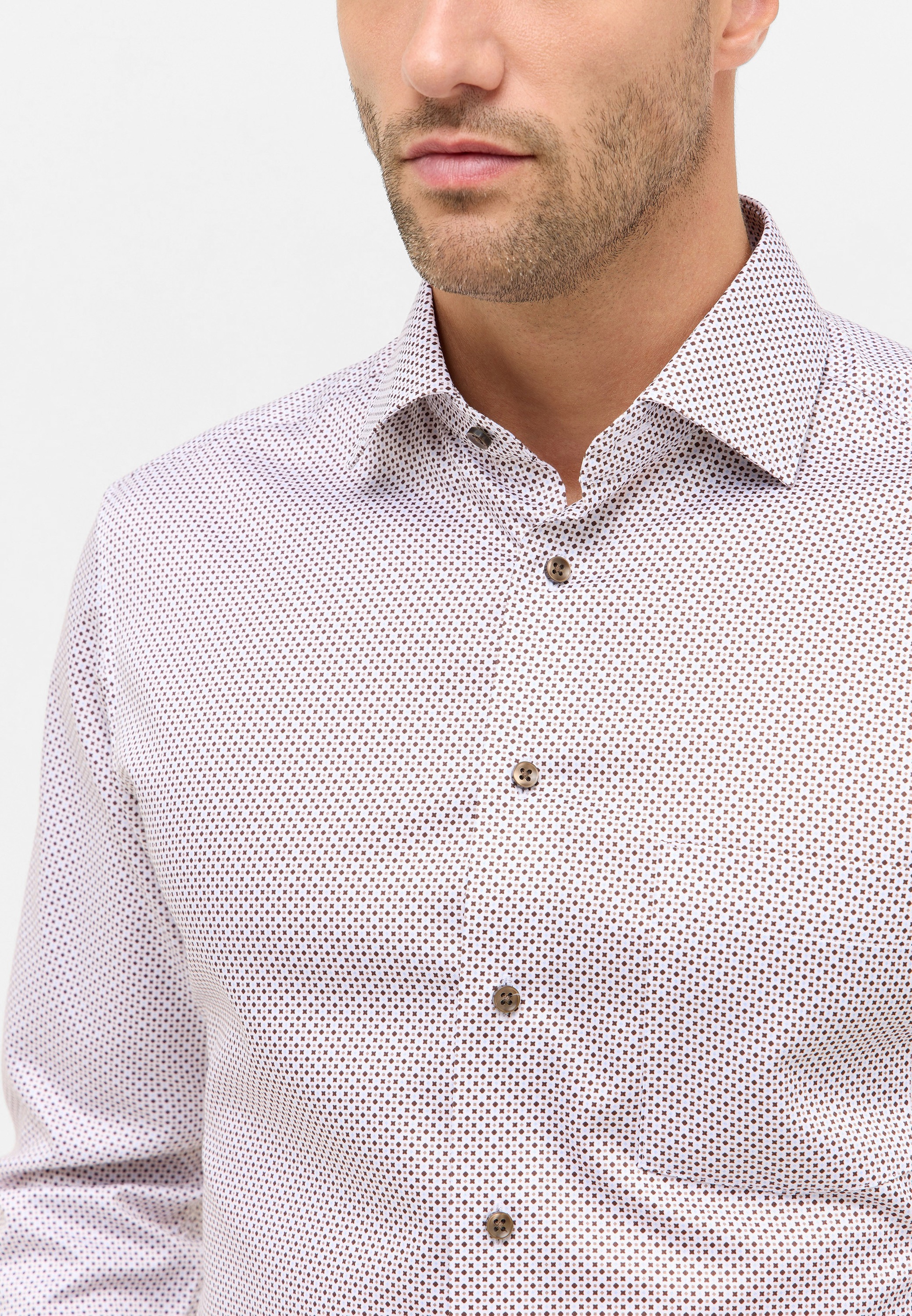 Eterna Langarmhemd »MODERN FIT« NON IRON (bügelfrei)