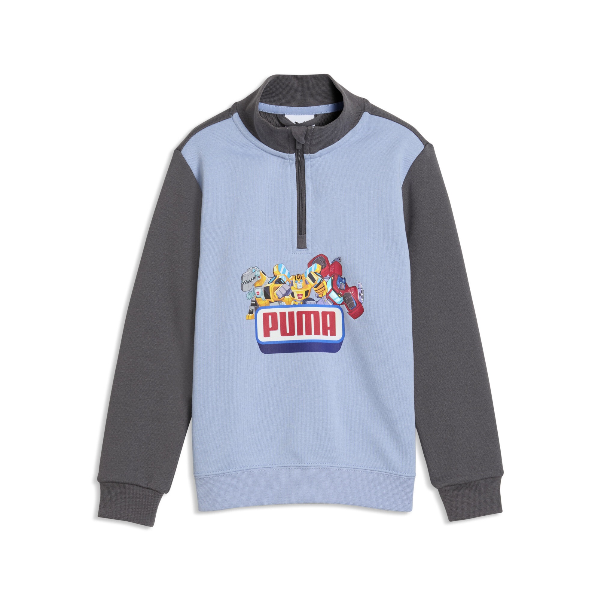PUMA Rundhalspullover "PUMA x TRANSFORMERS Graphic Sweatshirt mit Reißverschluss bis"