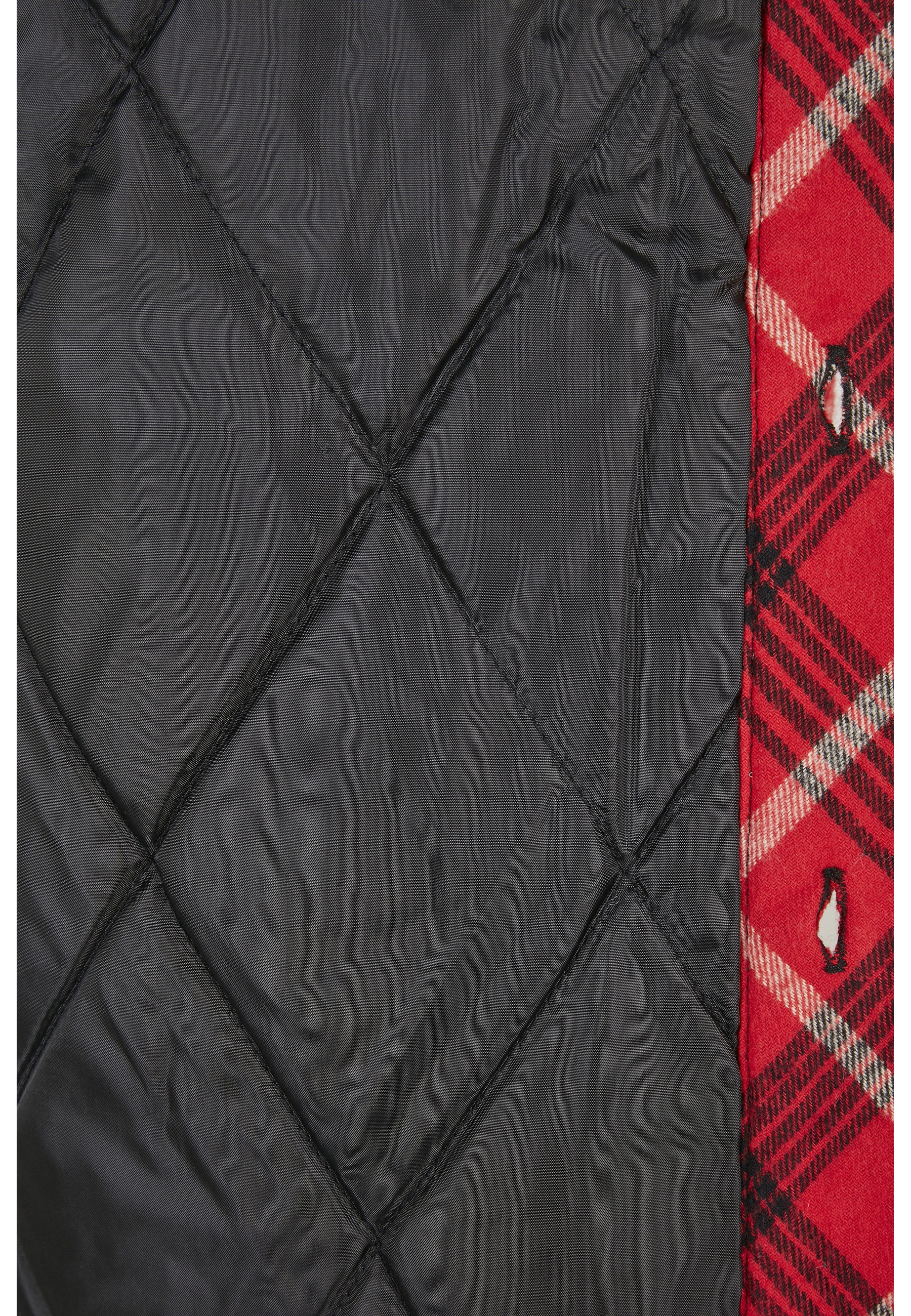URBAN CLASSICS Funktionsmantel »Urban Classics Herren Plaid Quilted Shirt Jacket«