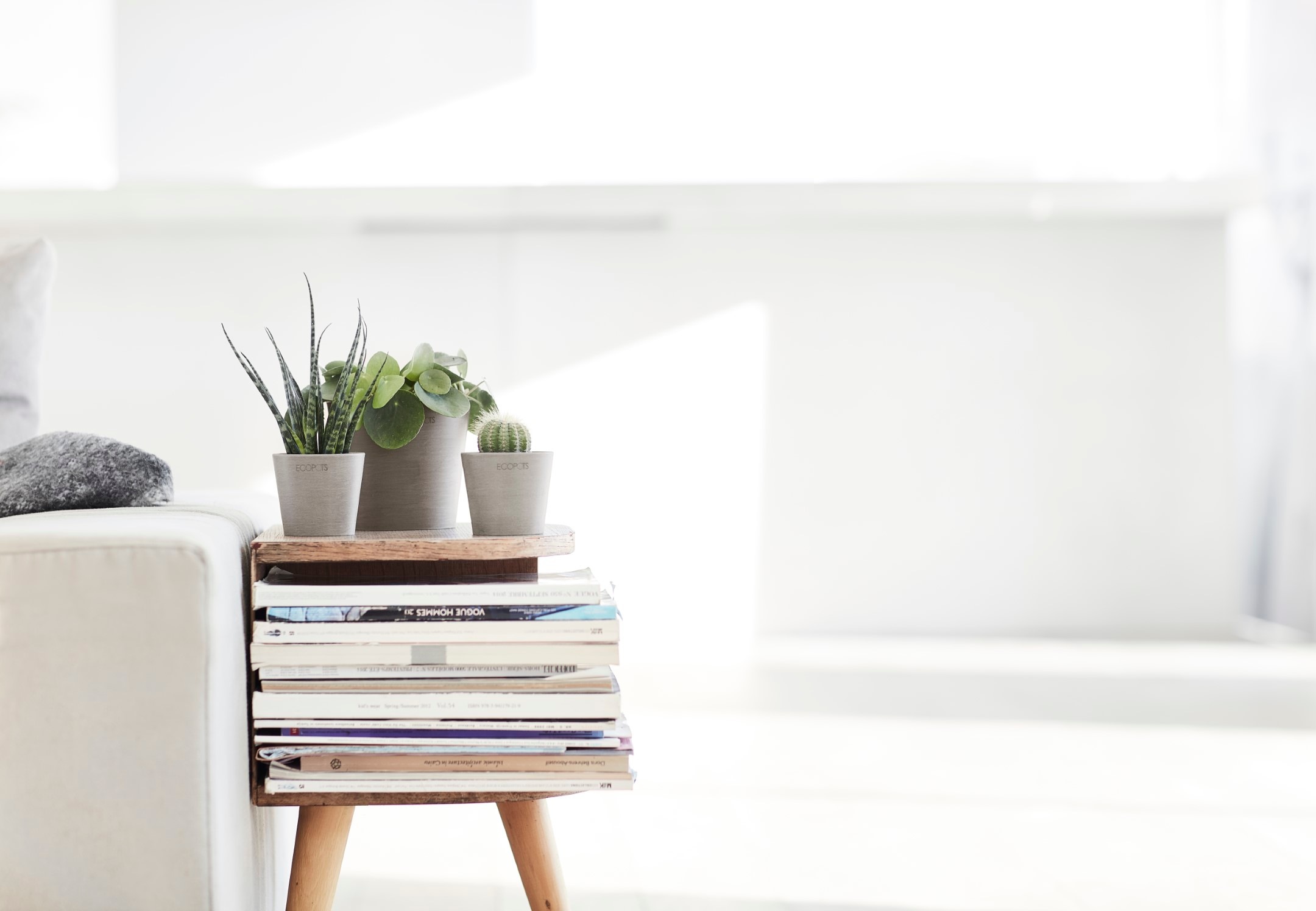 ECOPOTS Blumentopf »Amsterdam Mini 8 Taupe« für den Innenbereich