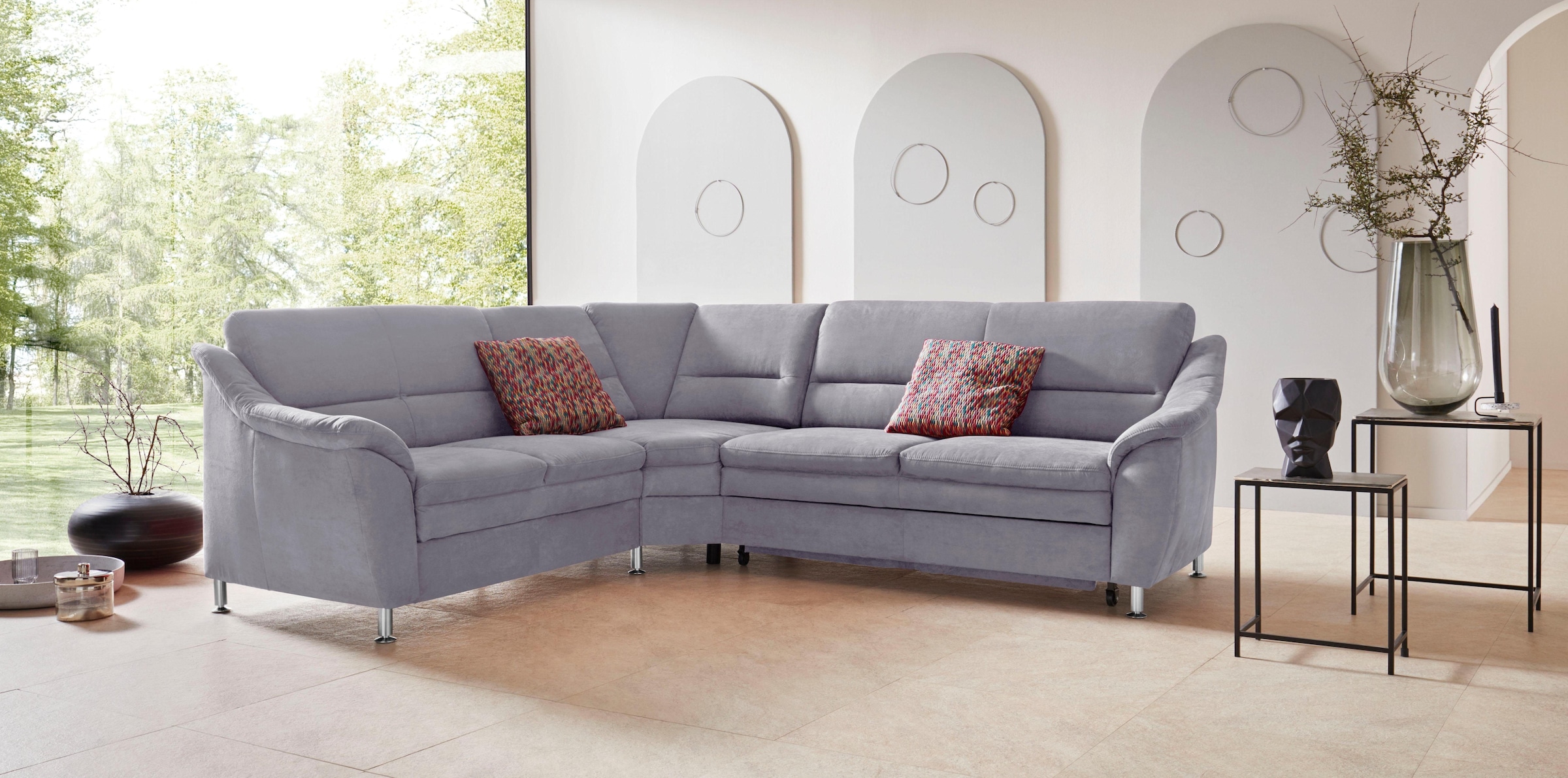 Places of Style Ecksofa Cardoso L-Form, mit Trapezecke für mehr Sitzkomfort günstig online kaufen