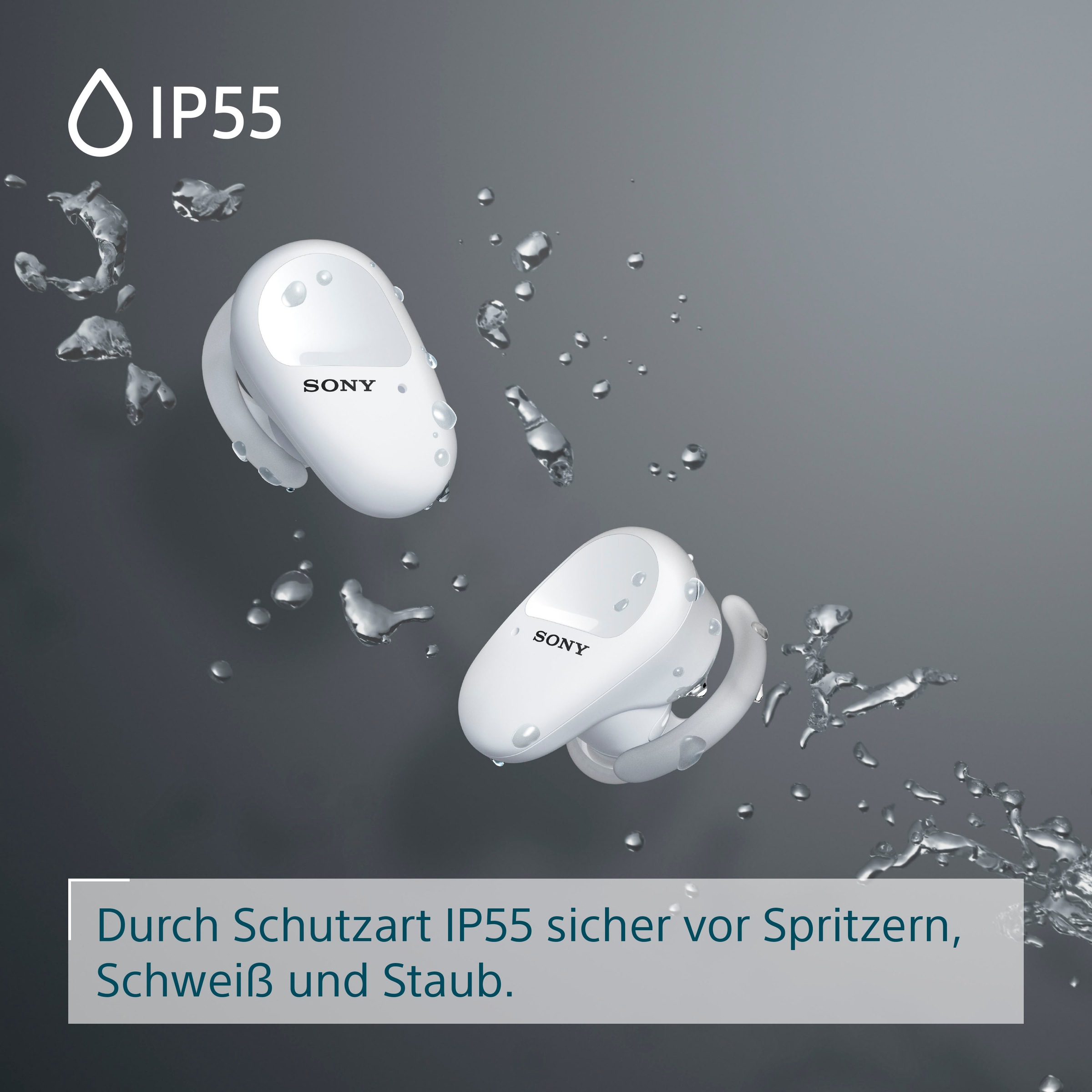 | »WF-SP800N«, wireless BAUR Wireless Sony A2DP Bluetooth, Freisprechfunktion-Noise-Cancelling-Sprachsteuerung-True In-Ear-Kopfhörer