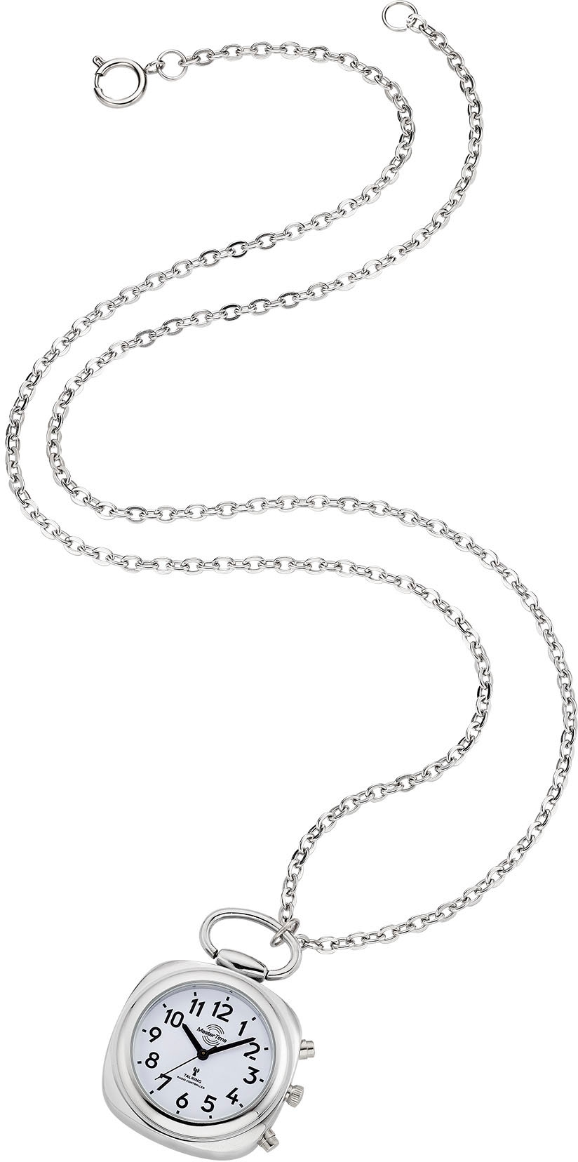 MASTER TIME Kettenuhr »Sprechende Kettenuhr, MTUA-10810-12M«, Quarzuhr, Damenuhr, Funkuhr, Schwesternuhr