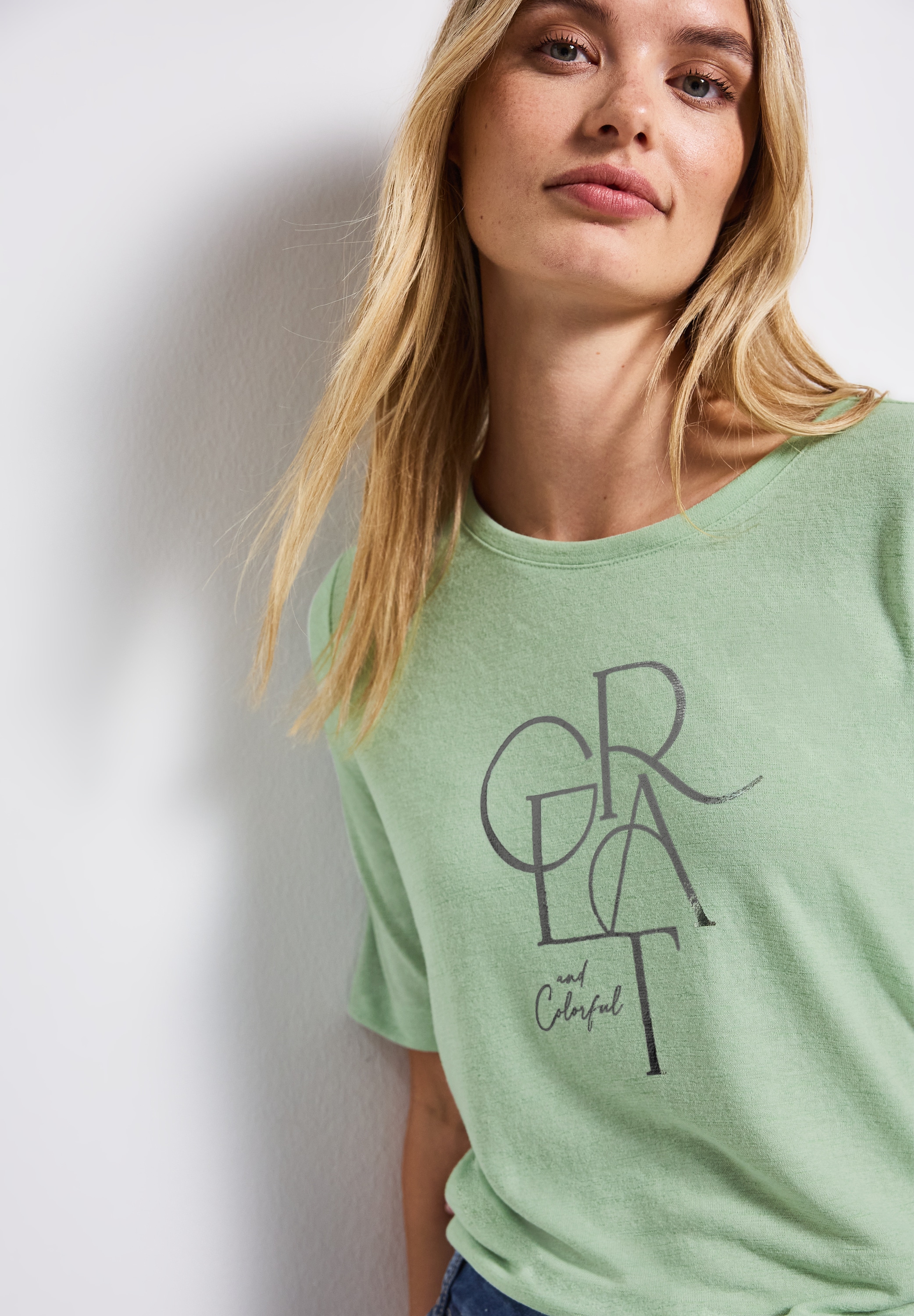 STREET ONE T-Shirt, mit Folien-Wording