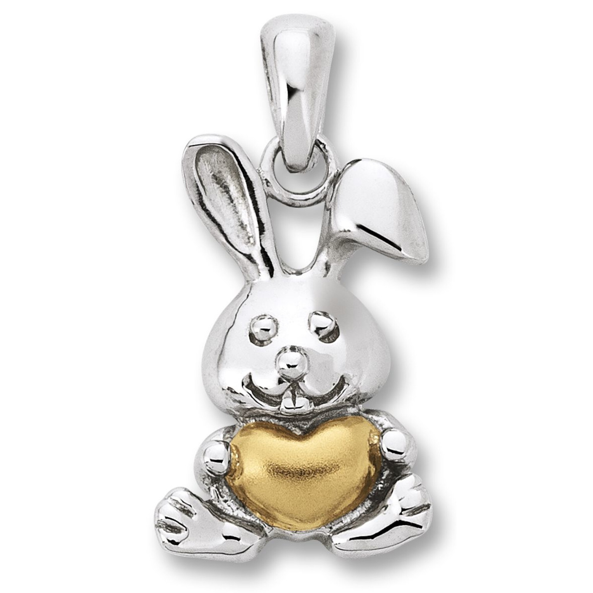 Kette mit Anhänger ONE ELEMENT "Schmuckset - Set mit Halskette Hase Anhänger aus 925 Silber", silber, Halsketten, Mädchen, Silber 925 (Sterlingsilber), Ihr persönliches Symbol – liebevoll gearbeitet für jeden Tag