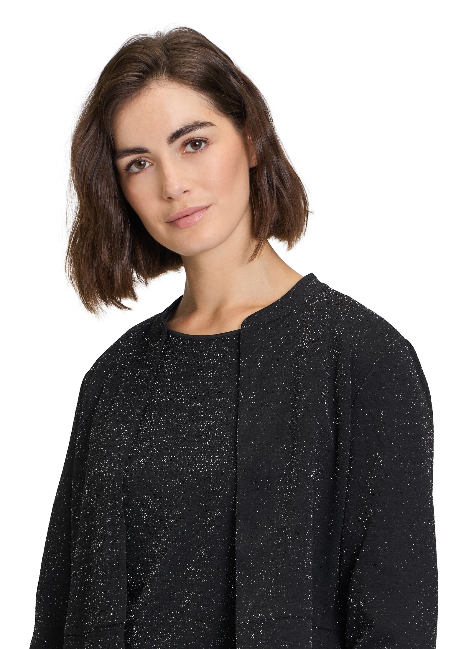 Betty Barclay Sweatjacke »Betty Barclay Damen Casual-Jacke im Glitzer-Look«, Material