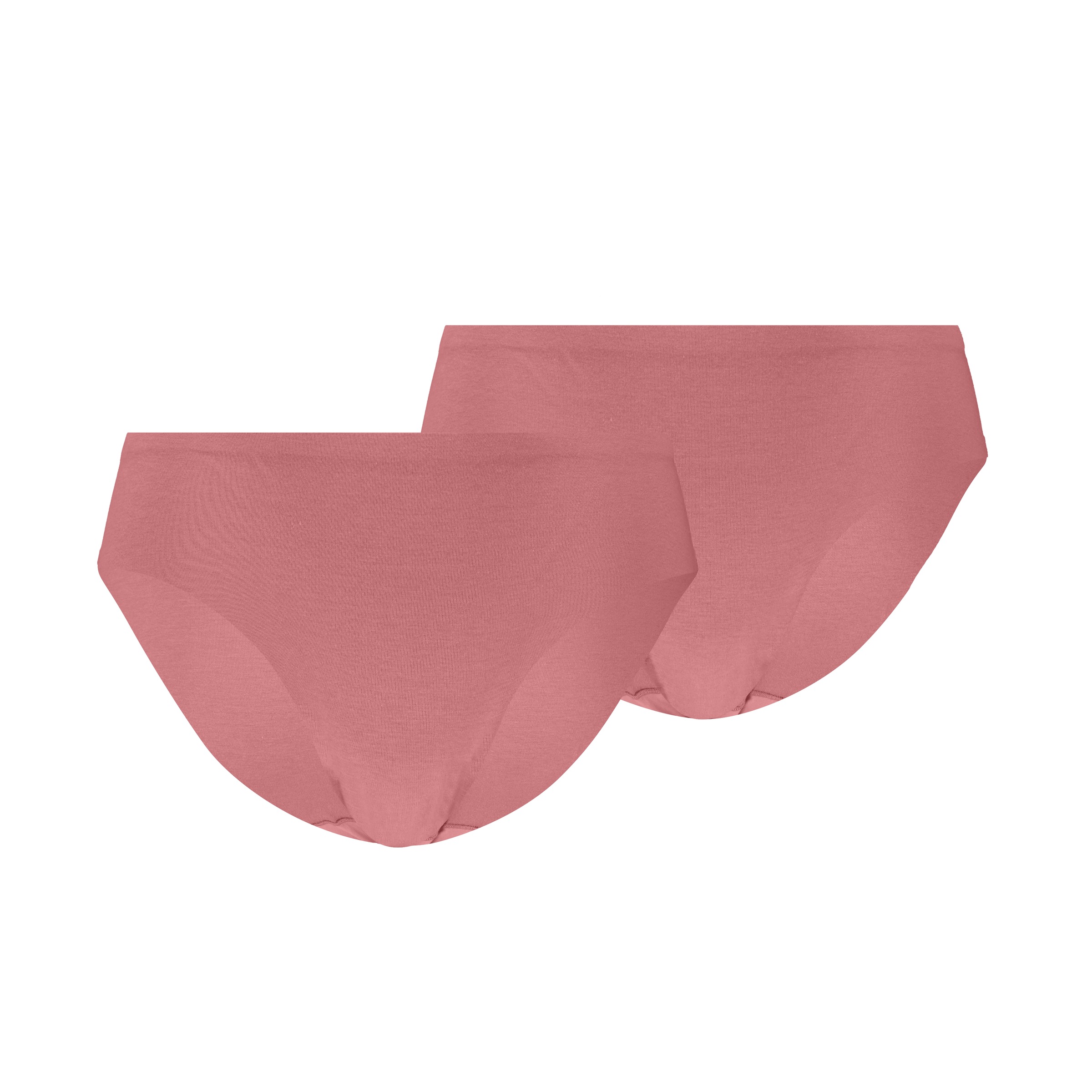 PUMA Damen Slip "PUMA WOMEN INVISIBLE COTTON BRIEFS", Gr. Mdusty pink, Single Jersey, Obermaterial: 88% Baumwolle, 12% Elasthan, Unterhosen, nahtlose