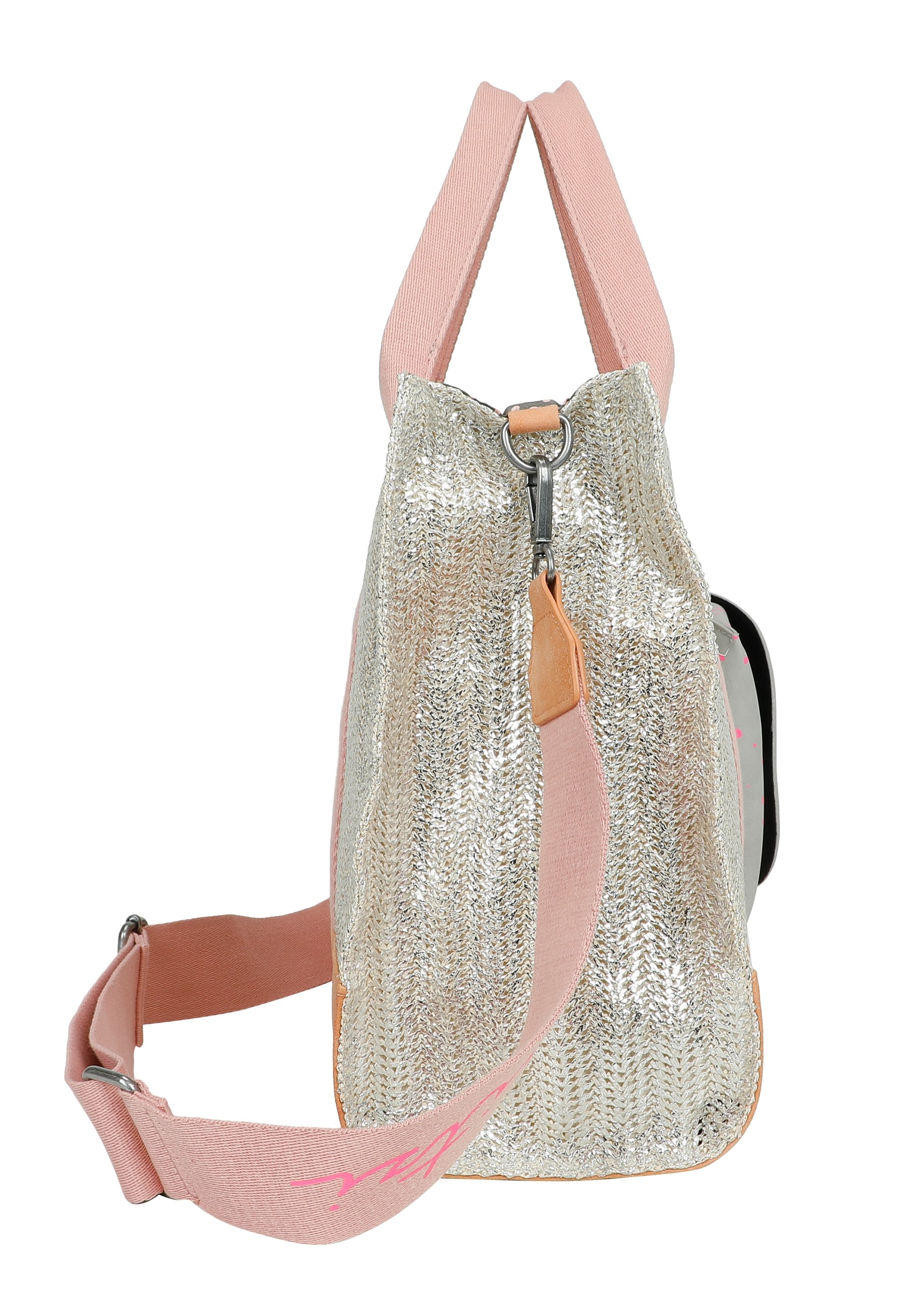 Fritzi aus Preußen Schultertasche »Tote Bag Limited Painted Straw«, mit abnehmbarem Brillenetui