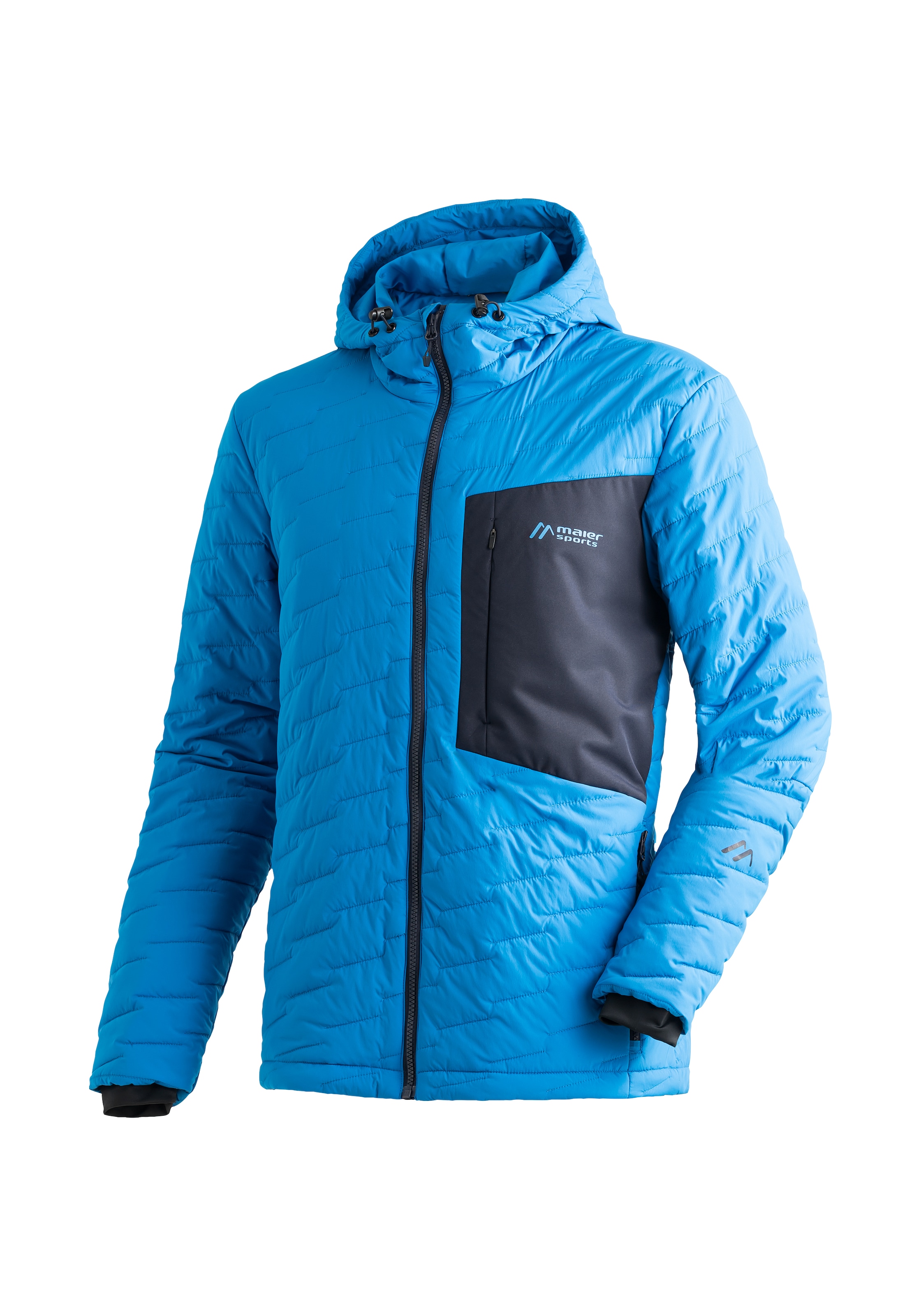 Maier Sports Funktionsjacke "Donovaly M", Herren Outdoorjacke, Primaloft Jacke mit 3 RV-Taschen und Kapuze