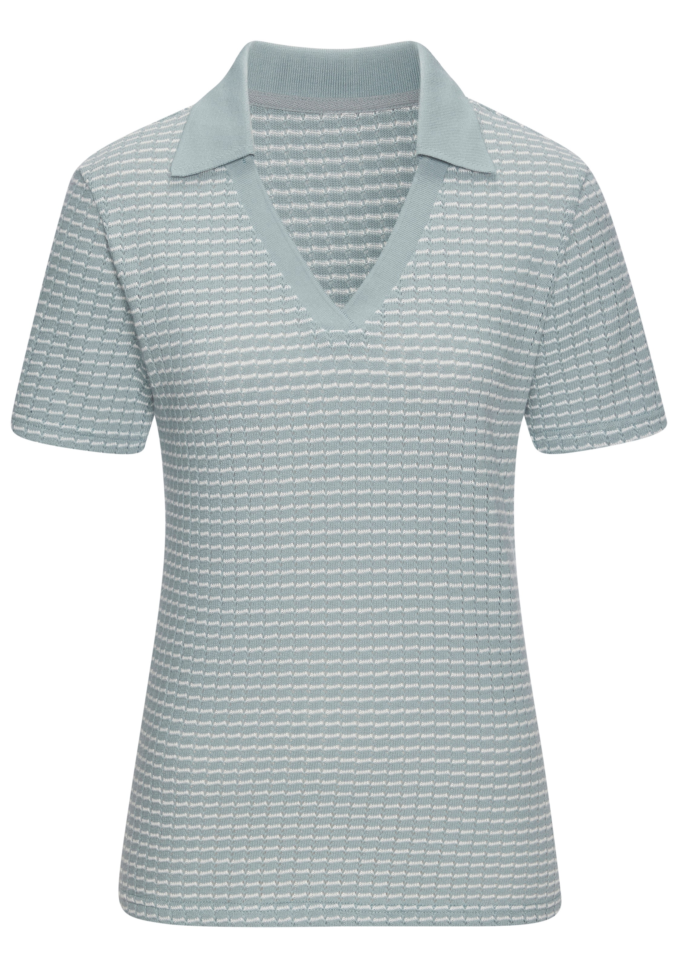 Vivance Poloshirt "aus strukturierter Strickqualität", schöne Strick-Qualit günstig online kaufen