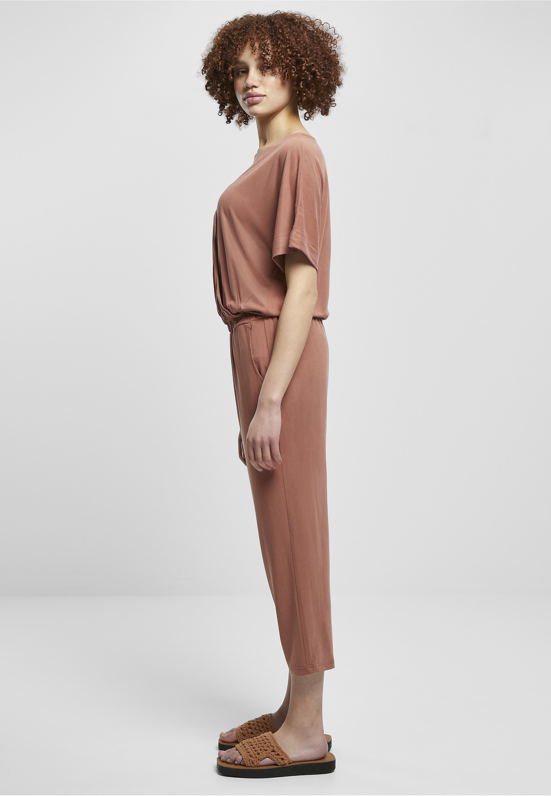 URBAN CLASSICS Jumpsuit »Urban Classics Damen Ladies Modal Jumpsuit« 1 Stk.