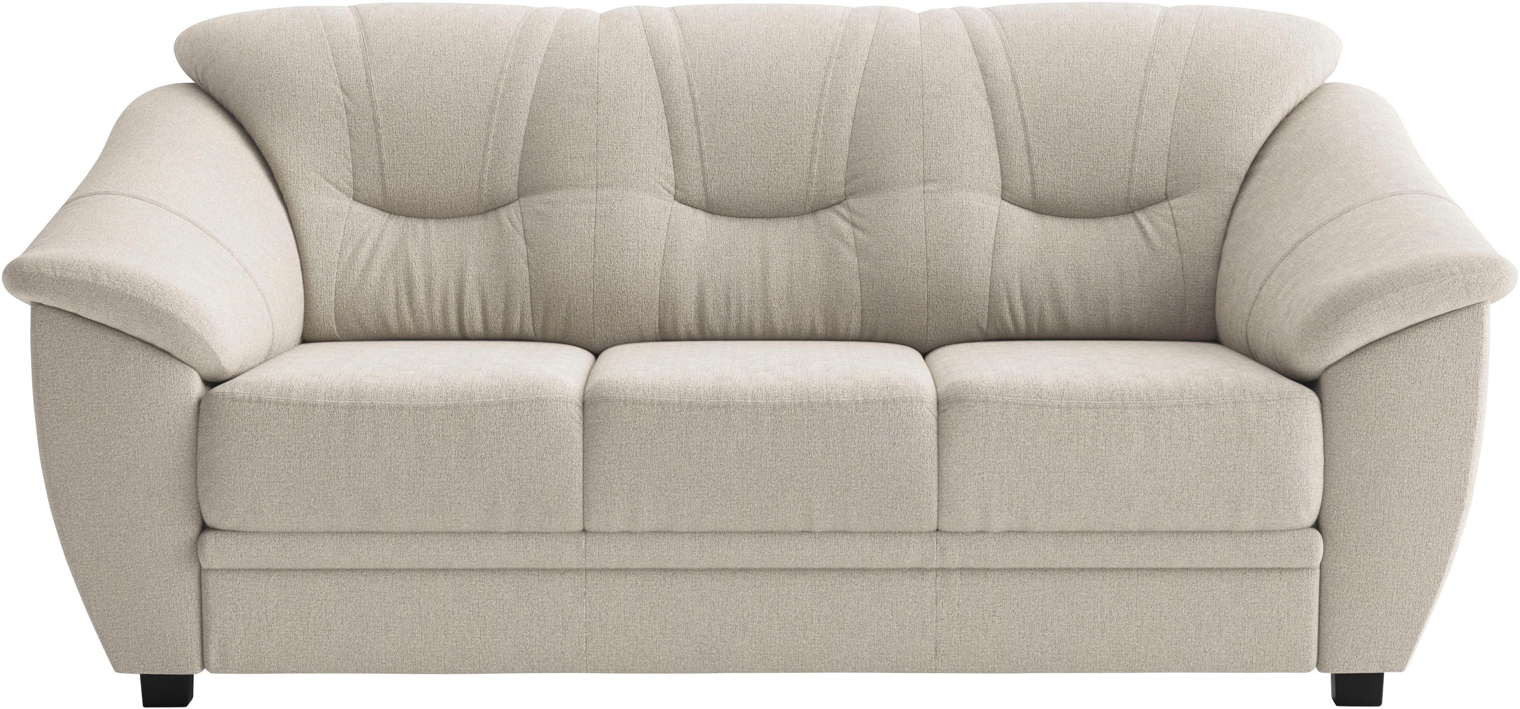 sit&more 3-Sitzer "Savona, B: 198 cm, Federkern, Komfortsitzhöhe 46 cm" optional Schlaffunktion, Liegefläche 190x137cm, Stoff- & Lederauswahl