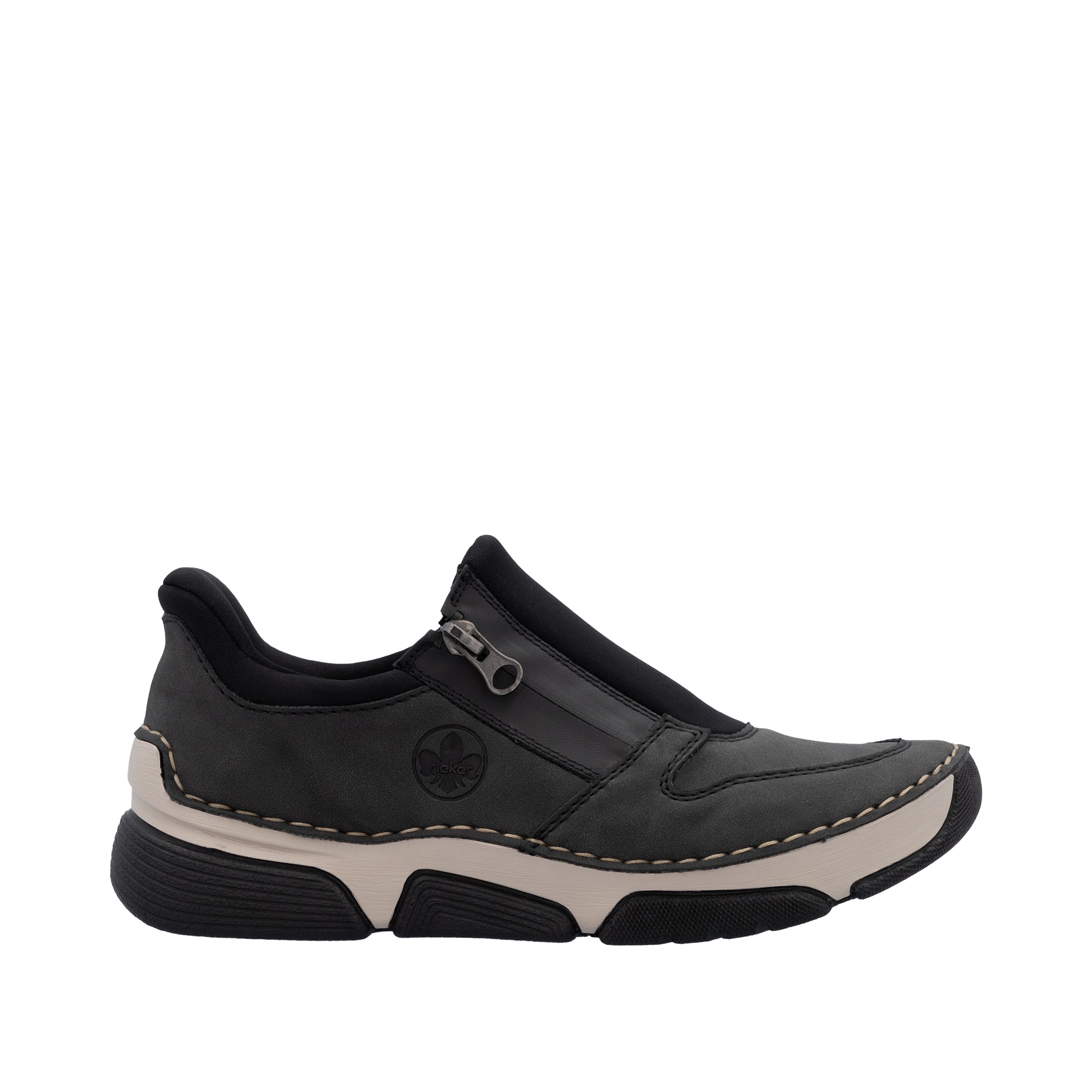 Rieker Slip-On Sneaker »Ready2GO«, Halbschuh, Freizeitsneaker mit seitlichem Reißverschluss