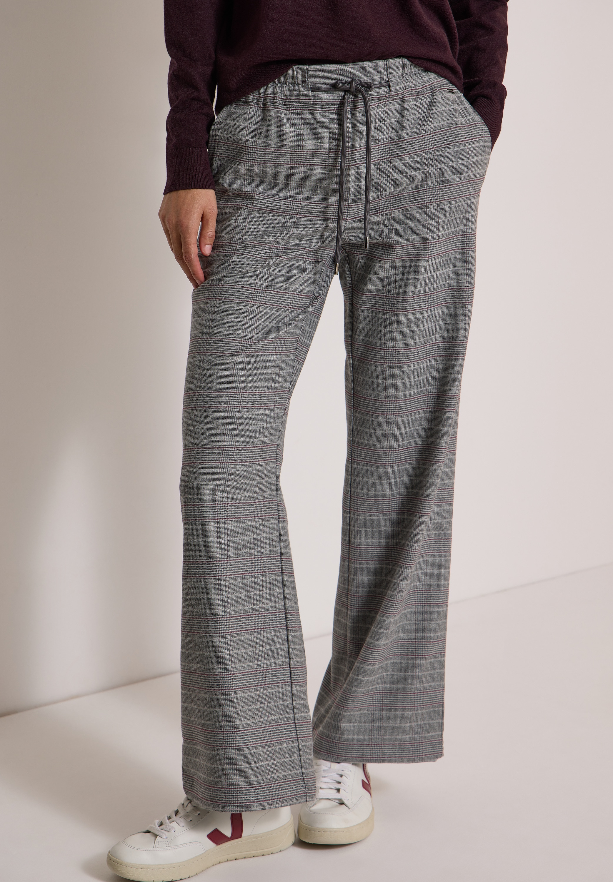Cecil Stoffhose High Waist