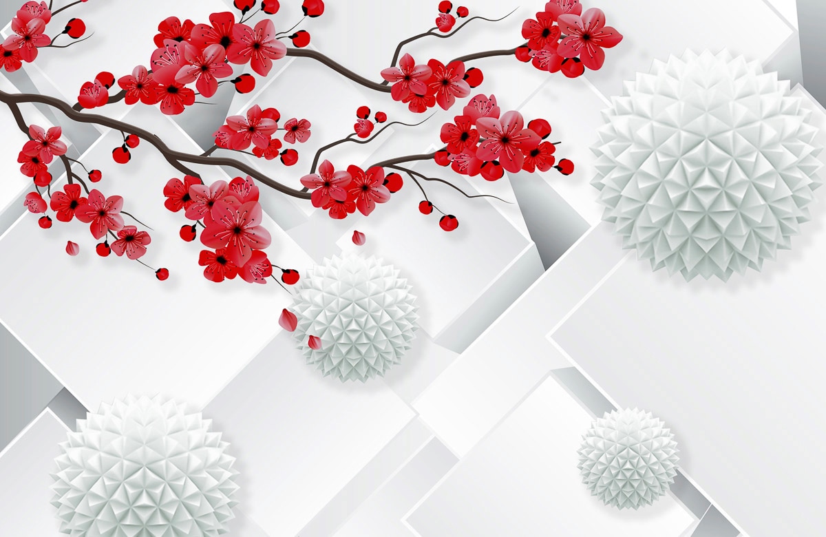 Papermoon Fototapete »Abstrakt 3D Effekt«