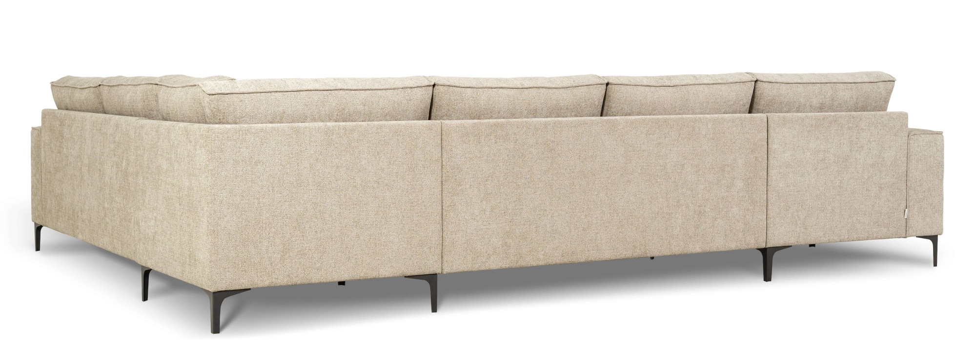 OTTO home Wohnlandschaft »OLAND U-Form, XXL, B: 342 cm, Skandi-Design, Chenille« Skandi-Design in Struktur, Flachgewebe, Luxus-Microfaser, Boucle