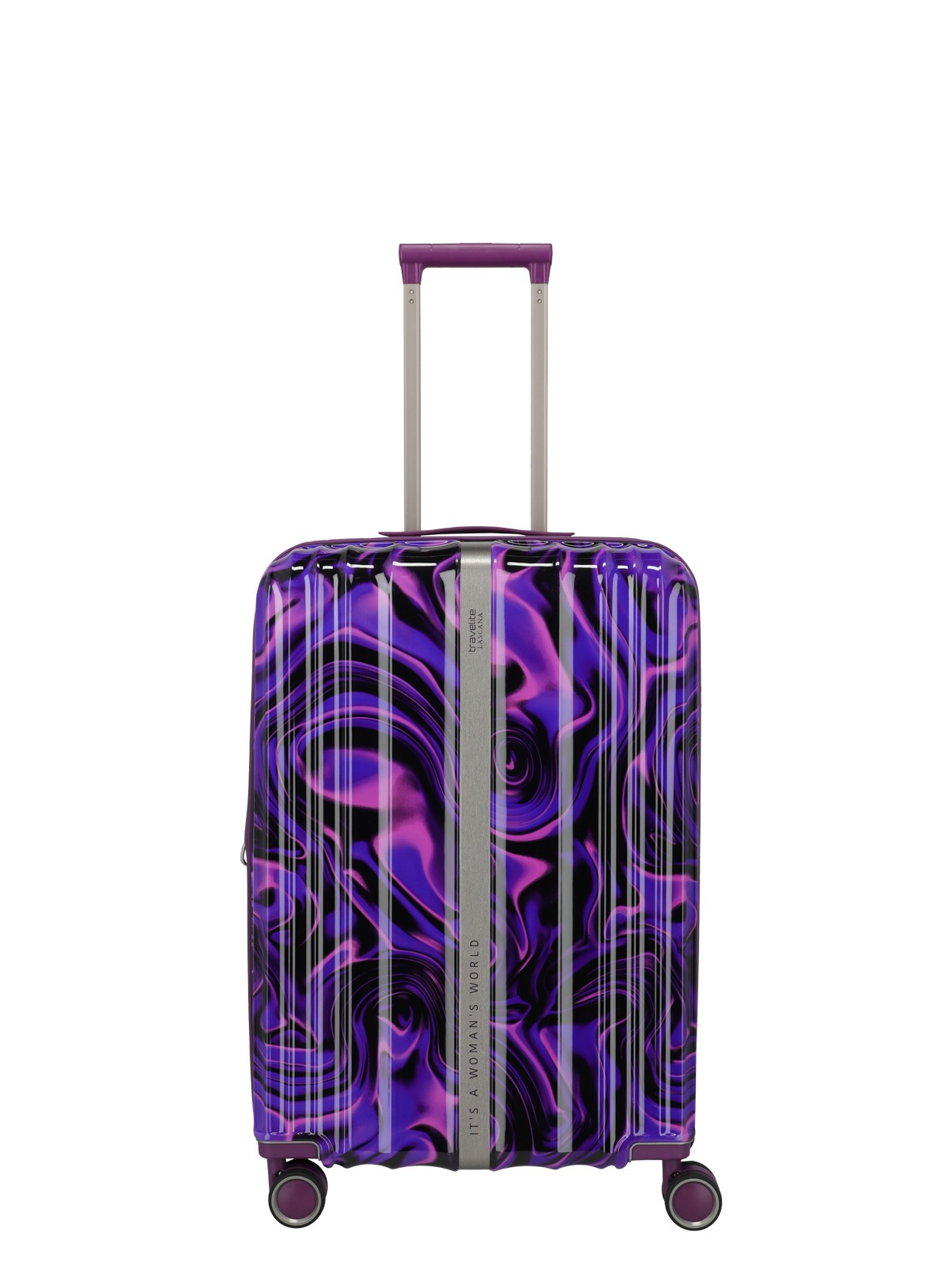 TRAVELITE Damen Hartschalen-Trolley "LASCANA Edition, verschiedene Größen und Farben"lila swirl, ABS, Koffer, Hartschalenkoffer Reisekoffer