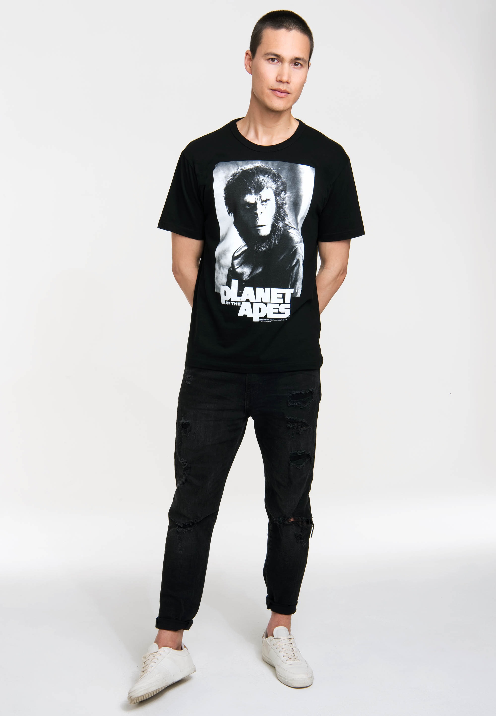LOGOSHIRT T-Shirt »Planet der Affen«, mit großem Frontprint