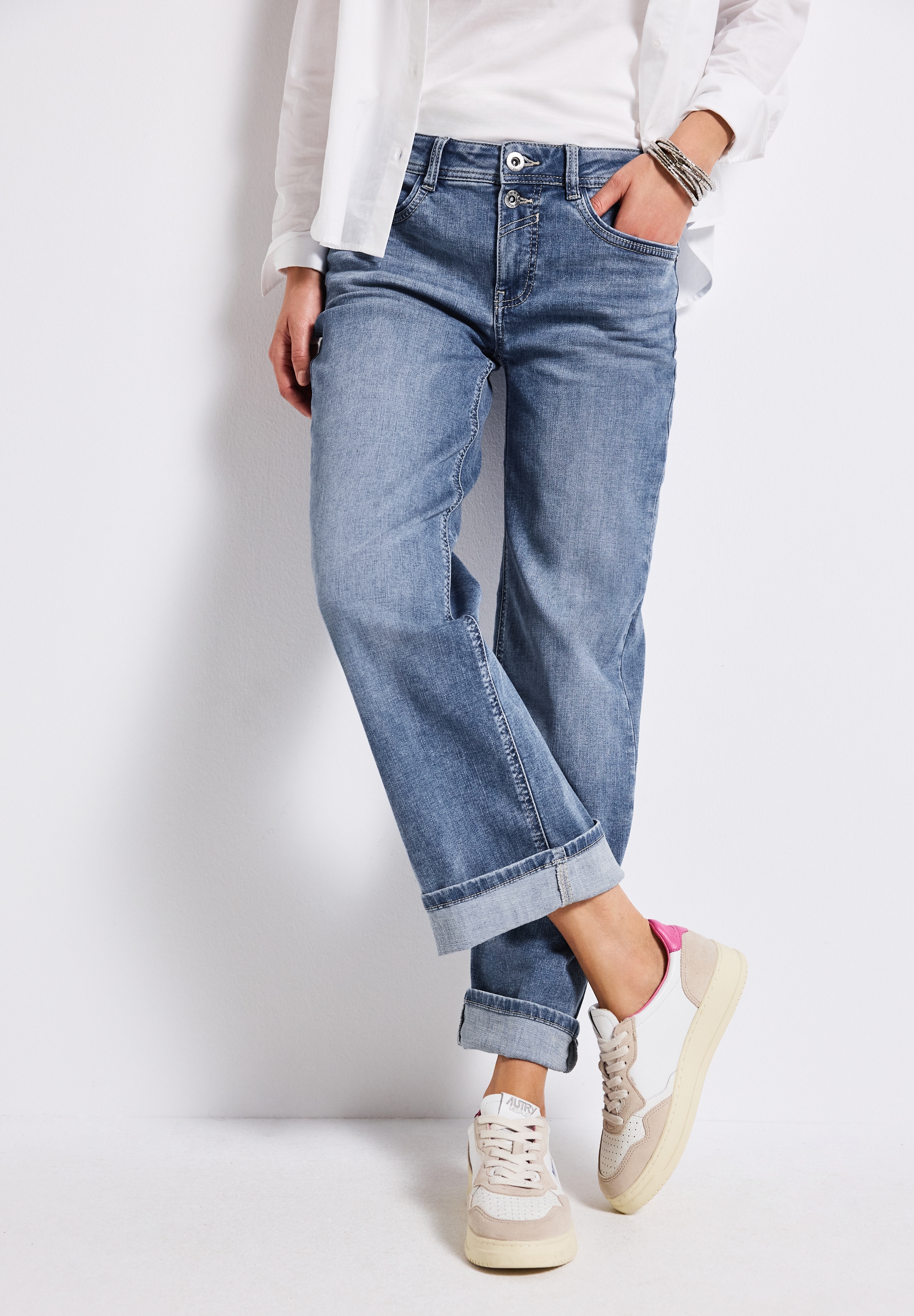 STREET ONE Straight-Jeans "Style QR Denim Straight", im 5-Pocket-Style günstig online kaufen