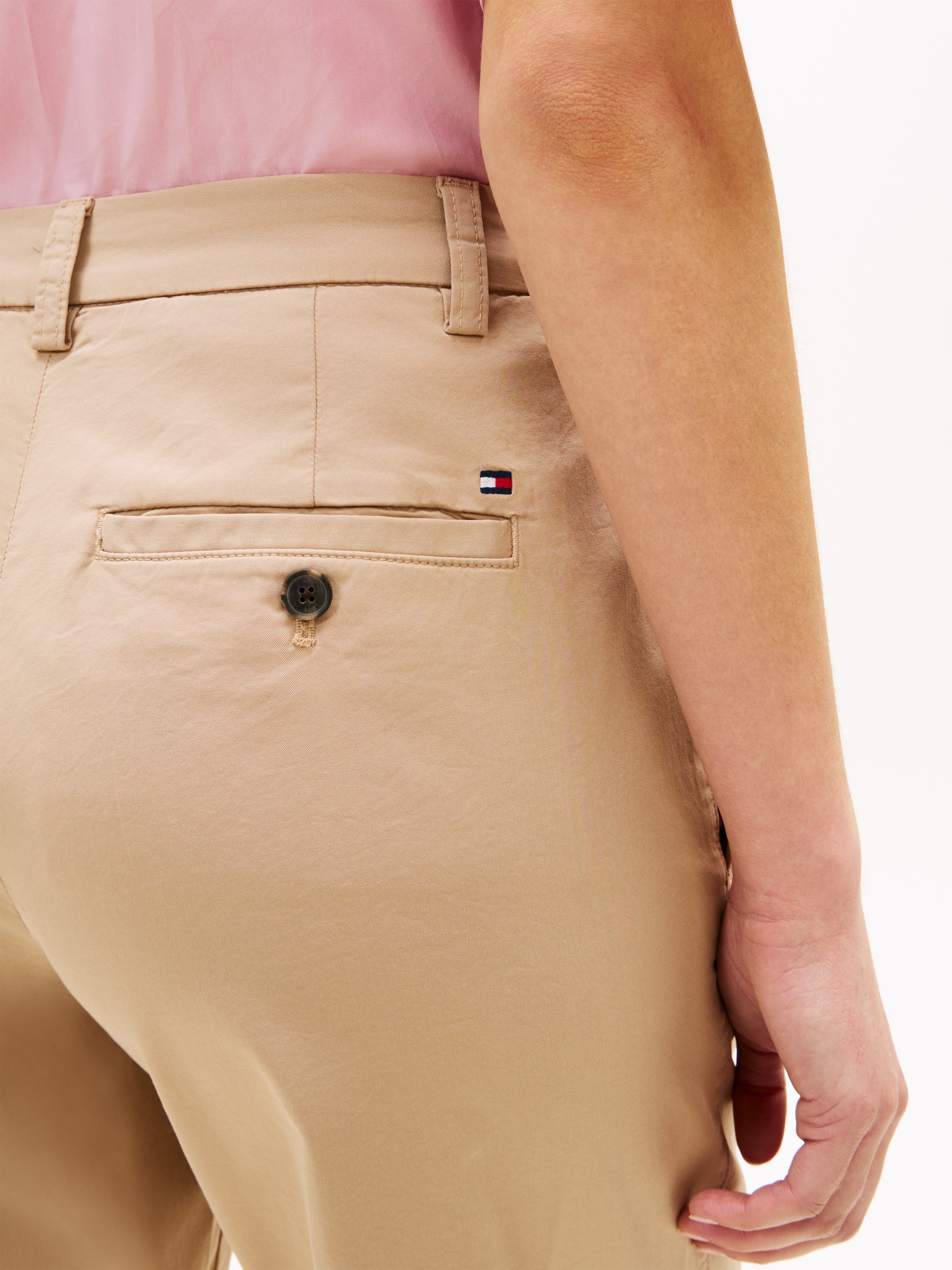 Tommy Hilfiger Chinohose »CO GMD SLIM STRAIGHT CHINO«  mit mittlerer Leibhöhe