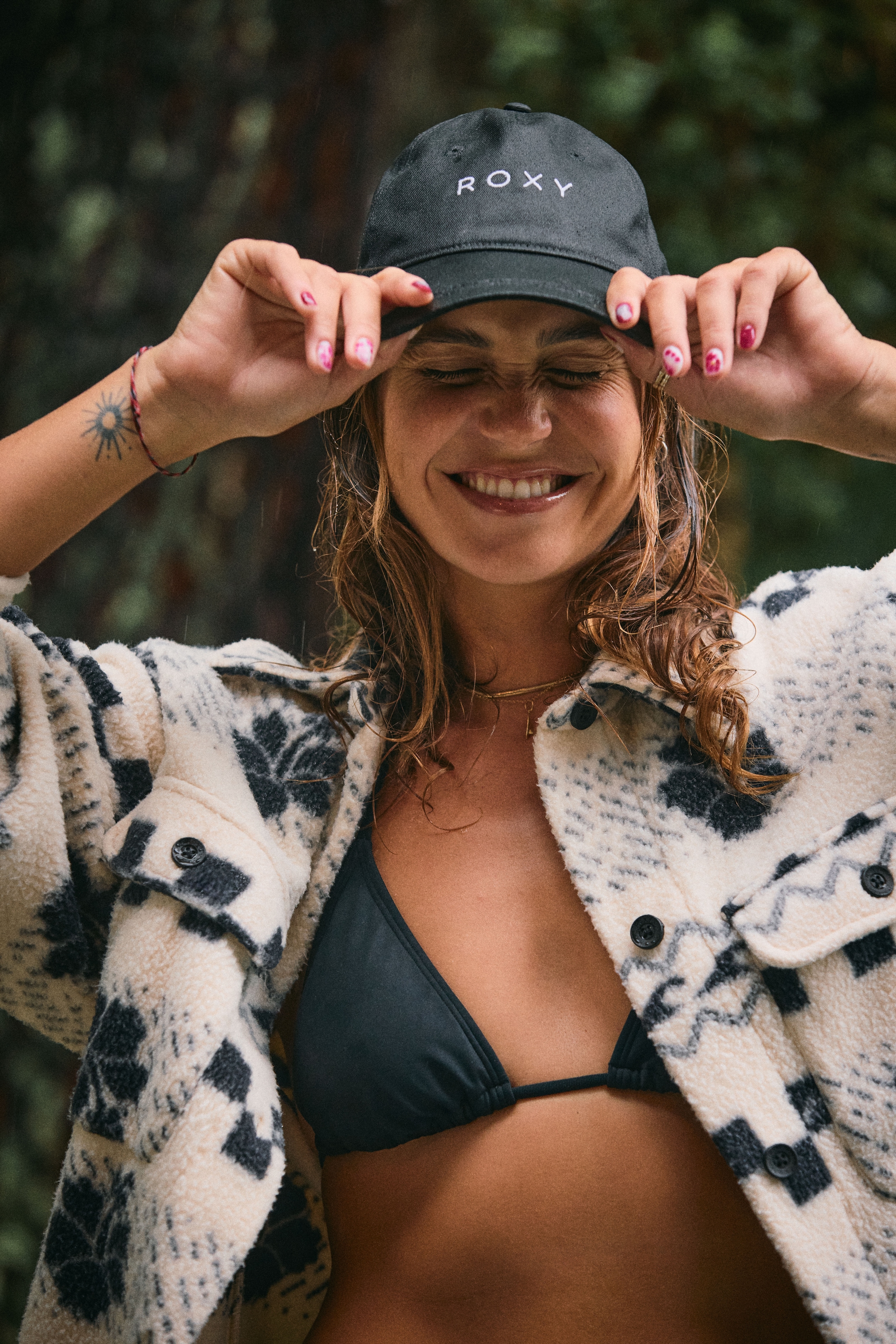 Roxy Fleecejacke »MORNING CRUSH SHACKET« 1 Stk. tlg. mit Kapuze, aus Polyester, sportlicher Stil