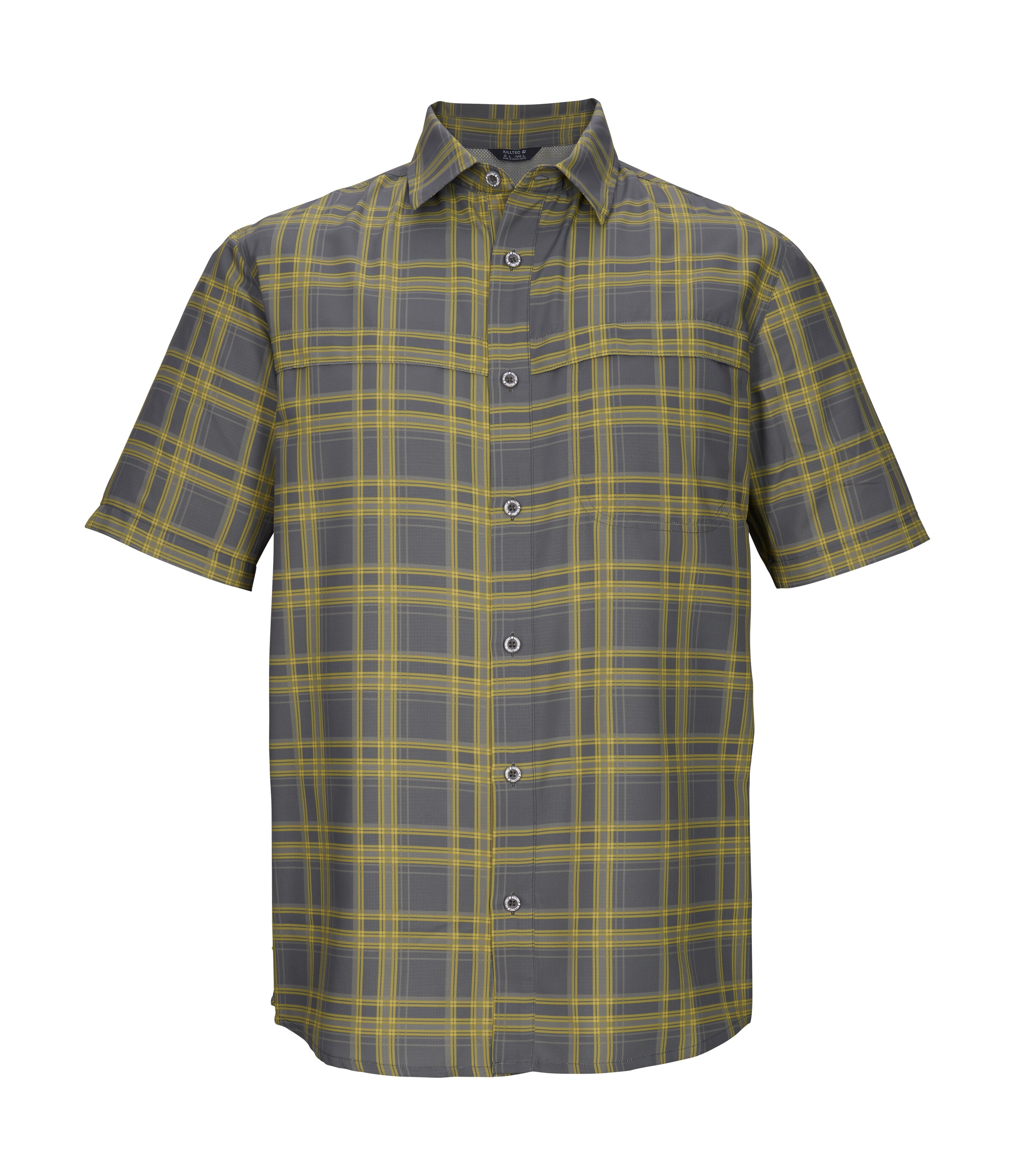 Killtec Funktionshemd "KOS 64 MN WVN SHRT" Karierte Herrenhemd, schnelltroc günstig online kaufen