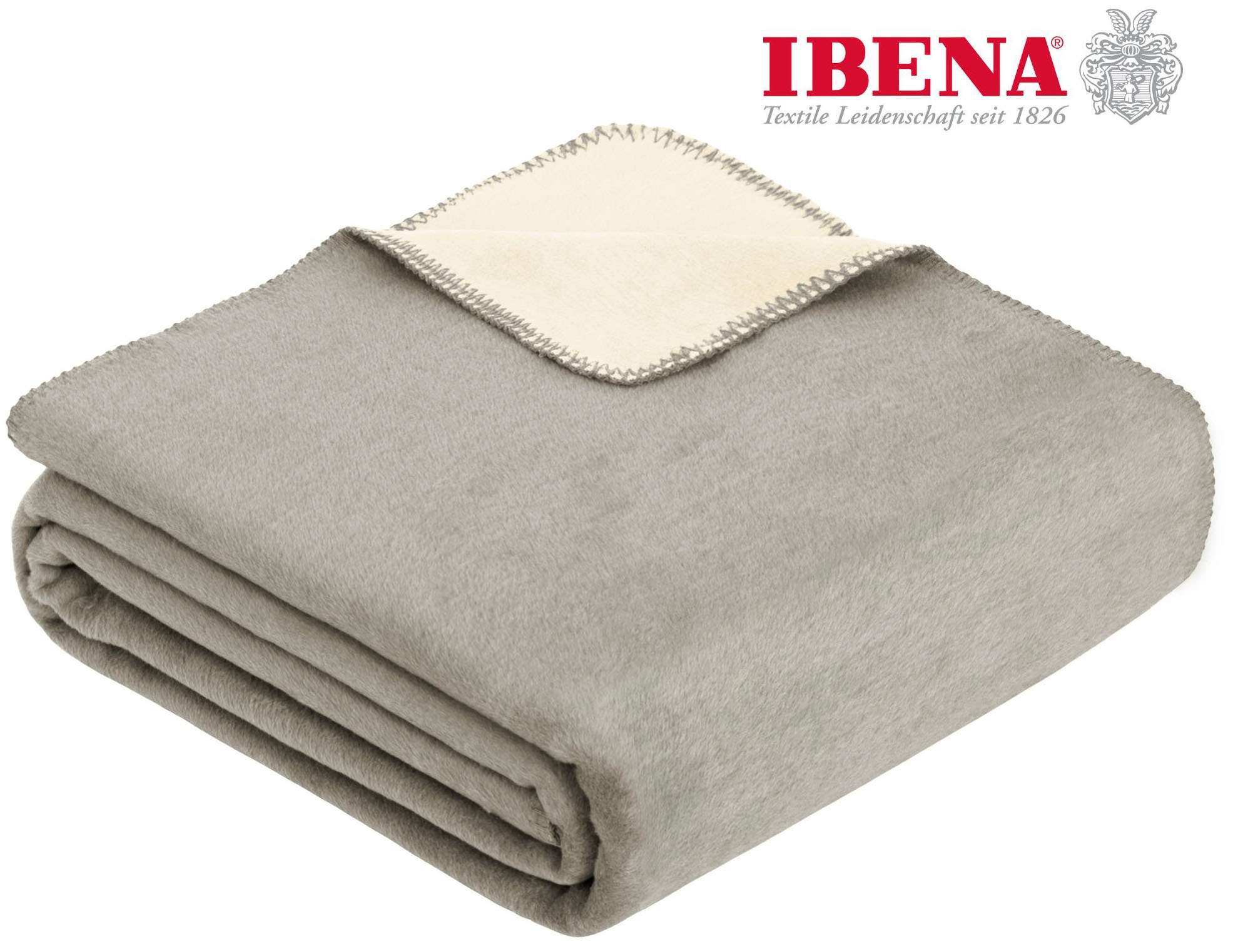 IBENA Wohndecke "Jacquard Decke Dublin", in trendigen Pastellfarben