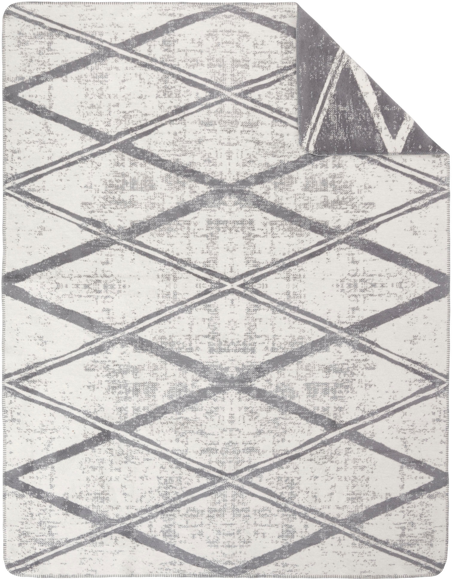 IBENA Wohndecke »Jacquard Decke Kanata«, im Rauten-Design auf Rechnung |  BAUR