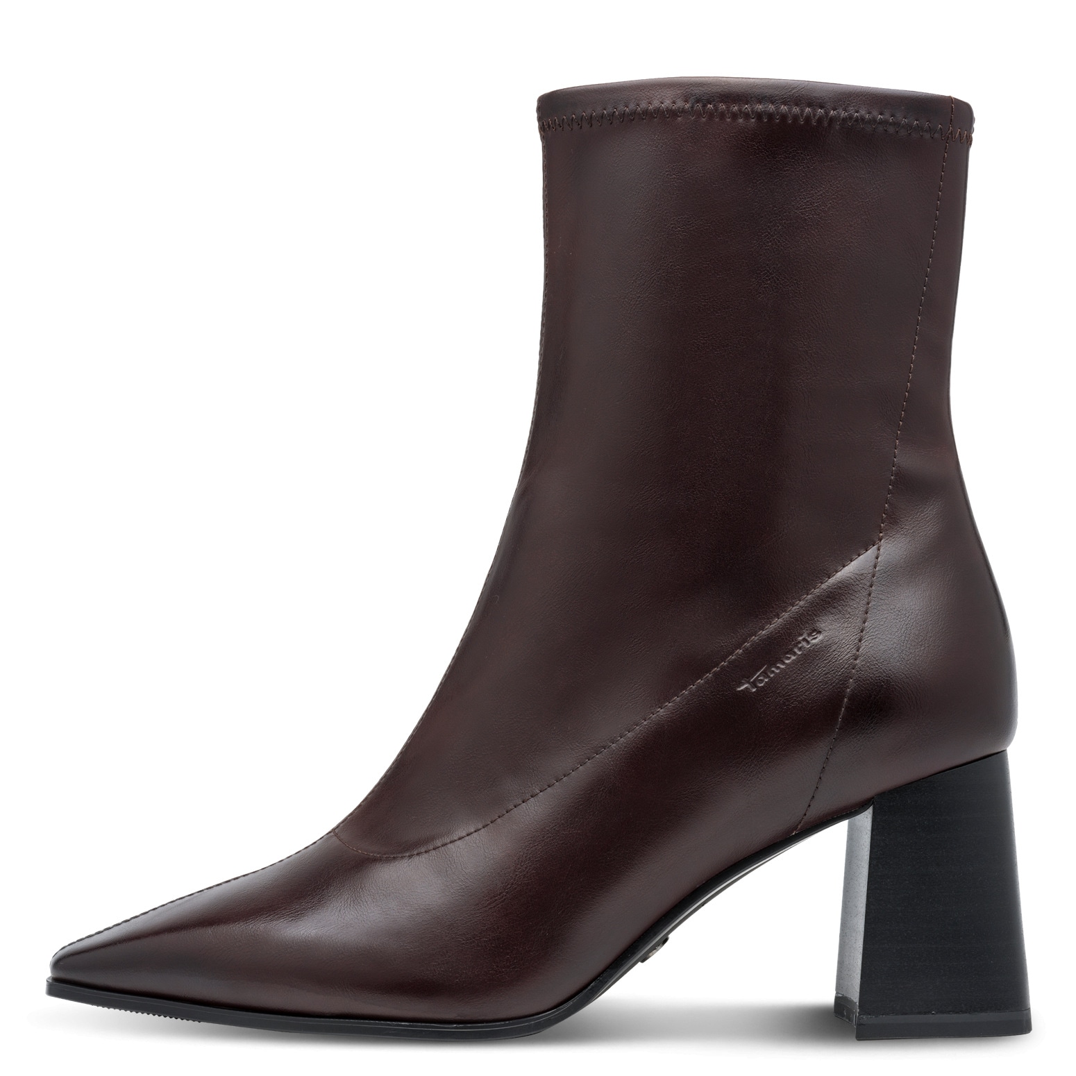 Tamaris Stiefelette  Blockabsatz, Businessstiefelette in spitzer Form