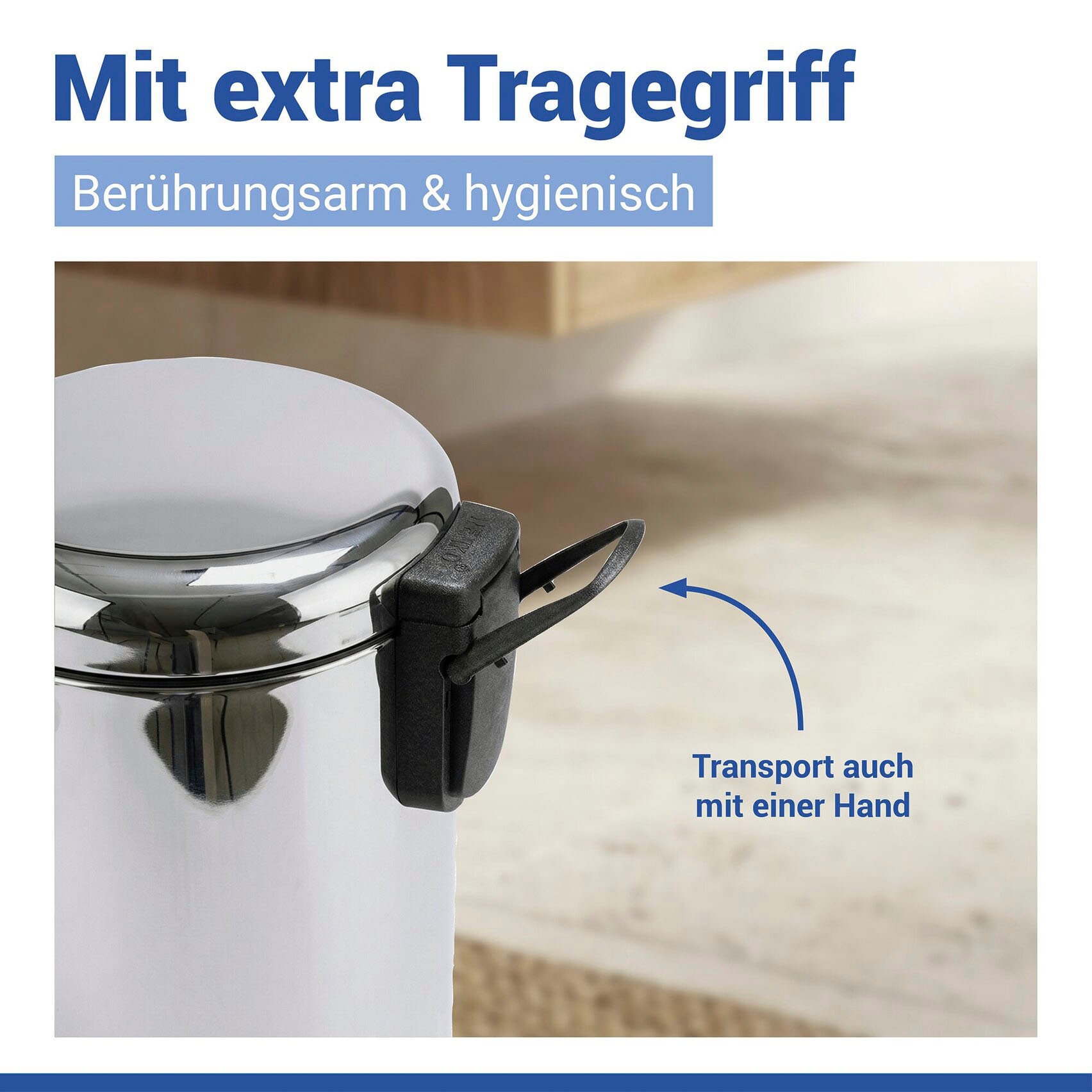 WENKO Kosmetikeimer »Leman« 5 Liter, BxTxH: 21x28x24 cm