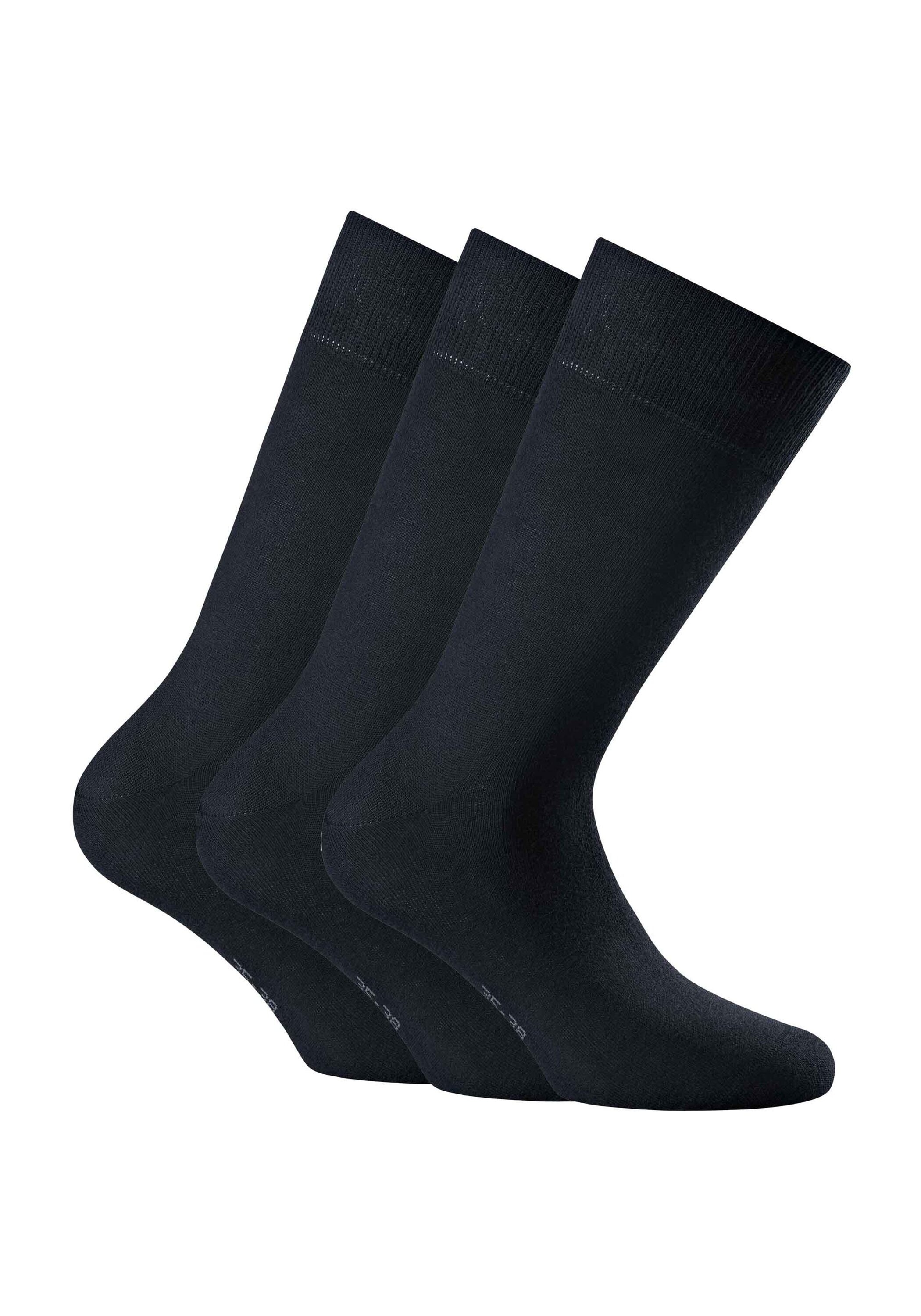 Rohner Socks Kurzsocken "Socken cotton II 3-er Pack 3er Pack"